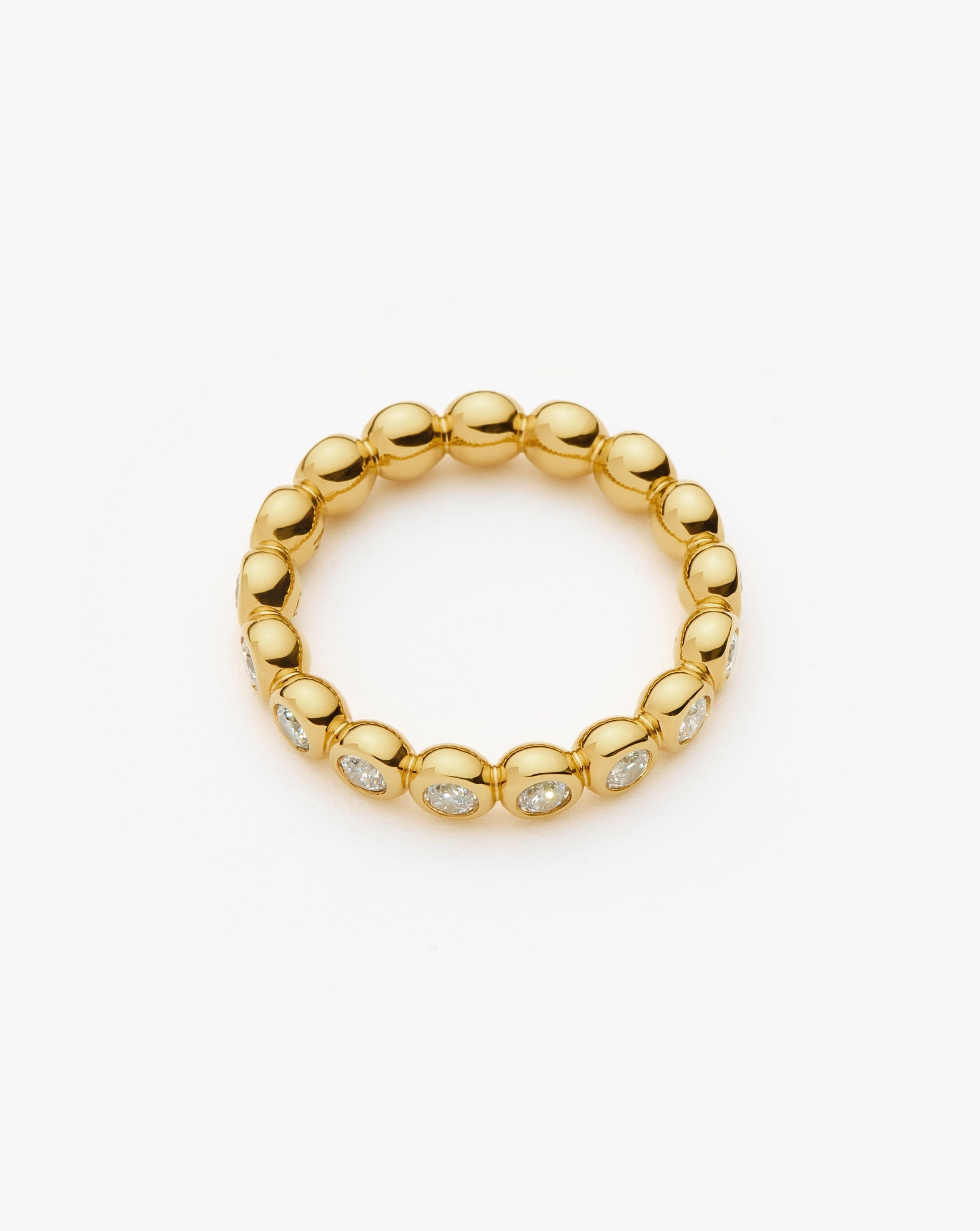 RING Tennis Eternity Stacking Ring | 18ct Gold Vermeil/Cubic Zirconia