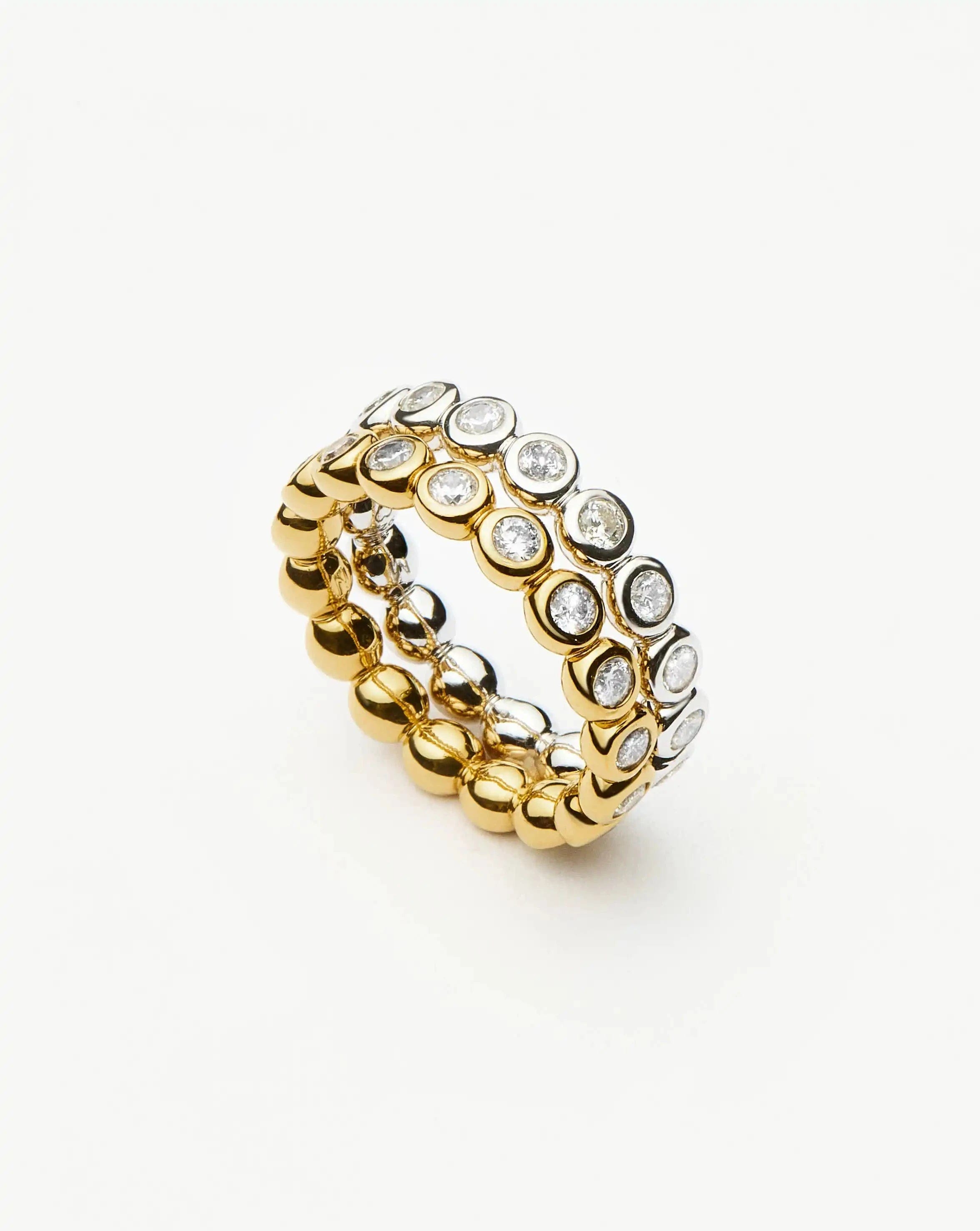 RING The Eternity Ring Set | 18ct Gold Vermeil/Sterling Silver/Cubic Zirconia