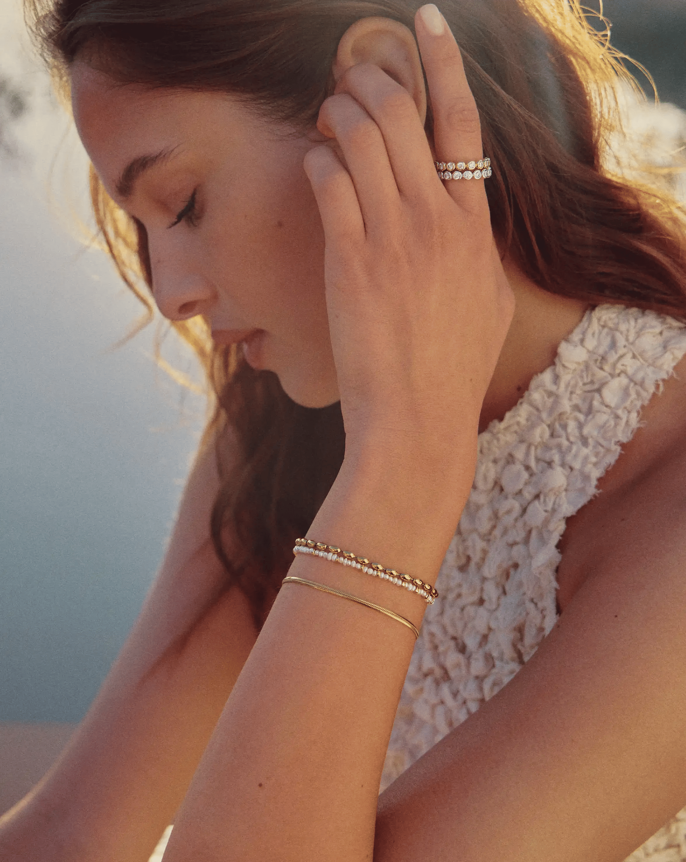 RING The Eternity Ring Set | 18ct Gold Vermeil/Sterling Silver/Cubic Zirconia