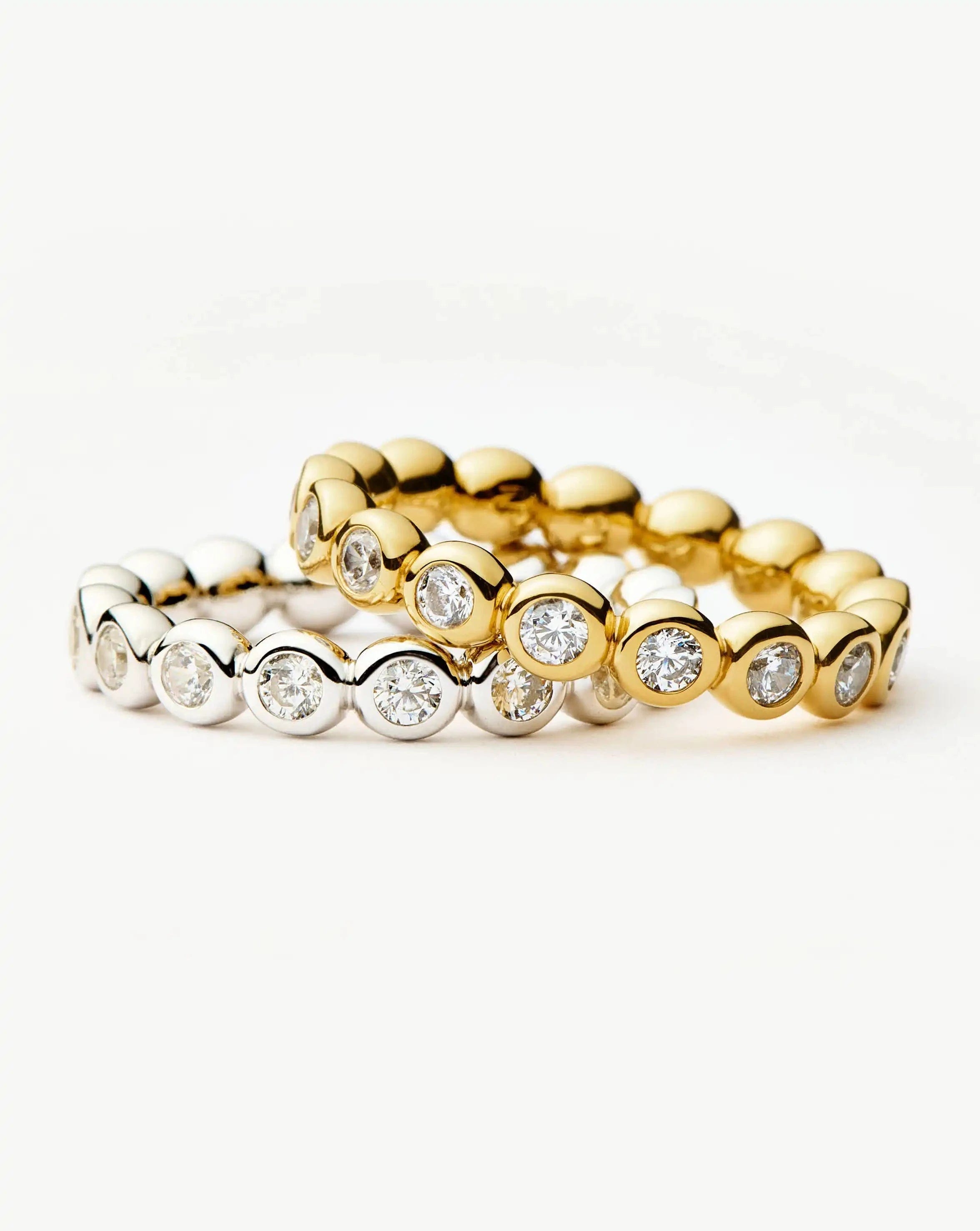 RING The Eternity Ring Set | 18ct Gold Vermeil/Sterling Silver/Cubic Zirconia