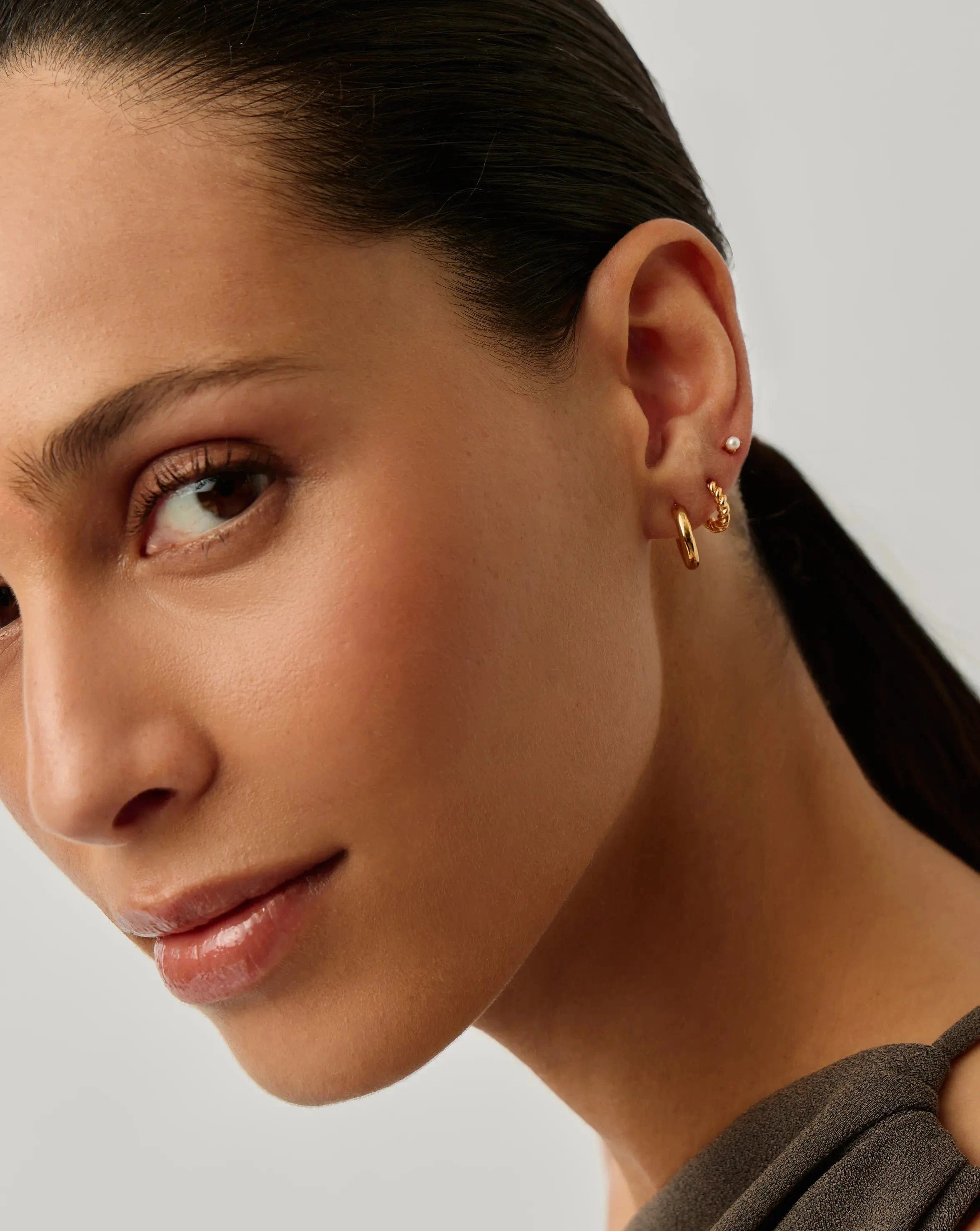 Classic Pearl Stud Earrings | 18ct Gold Vermeil/Pearl