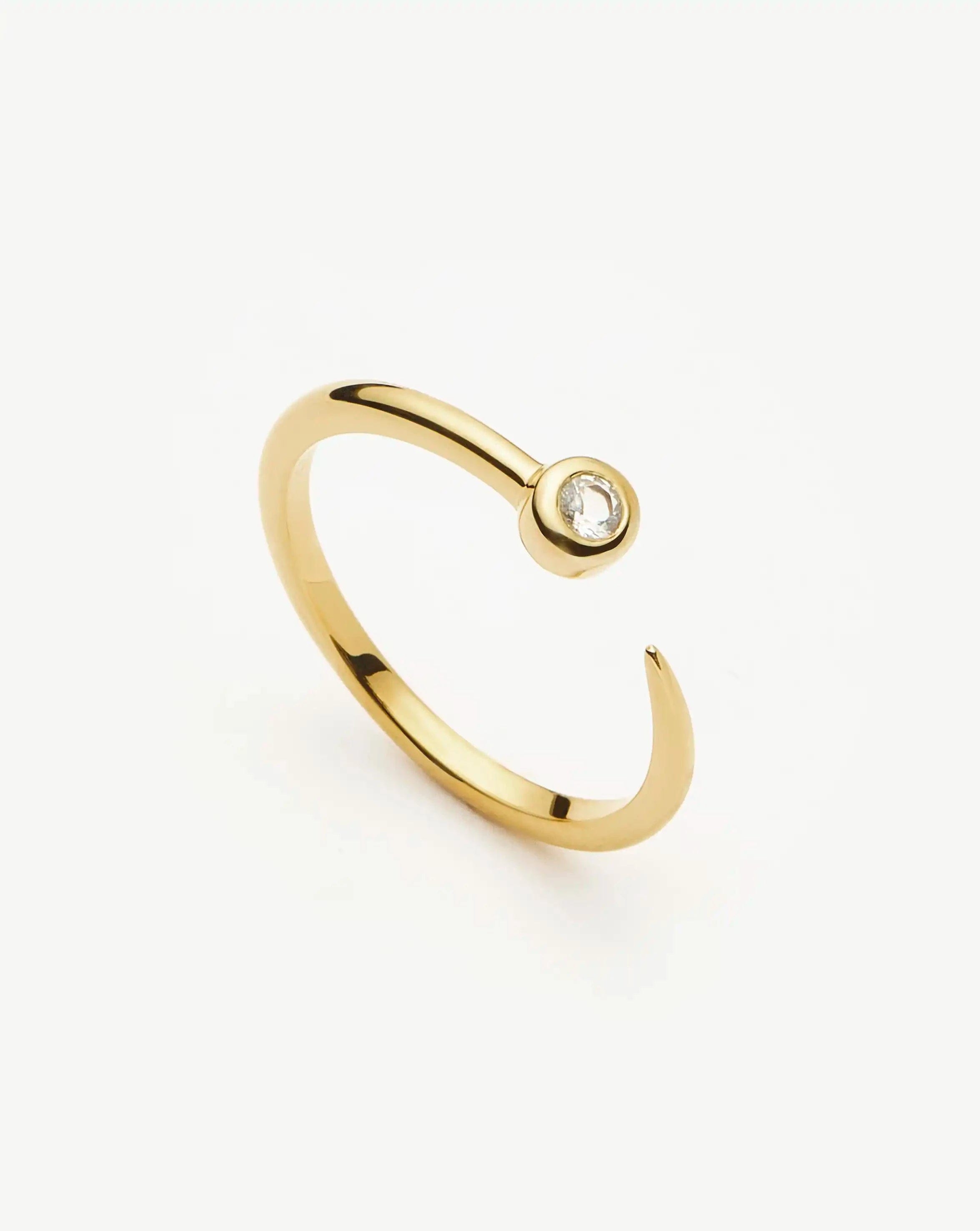 RING Interstellar Ring | 18ct Gold Vermeil/Cubic Zirconia