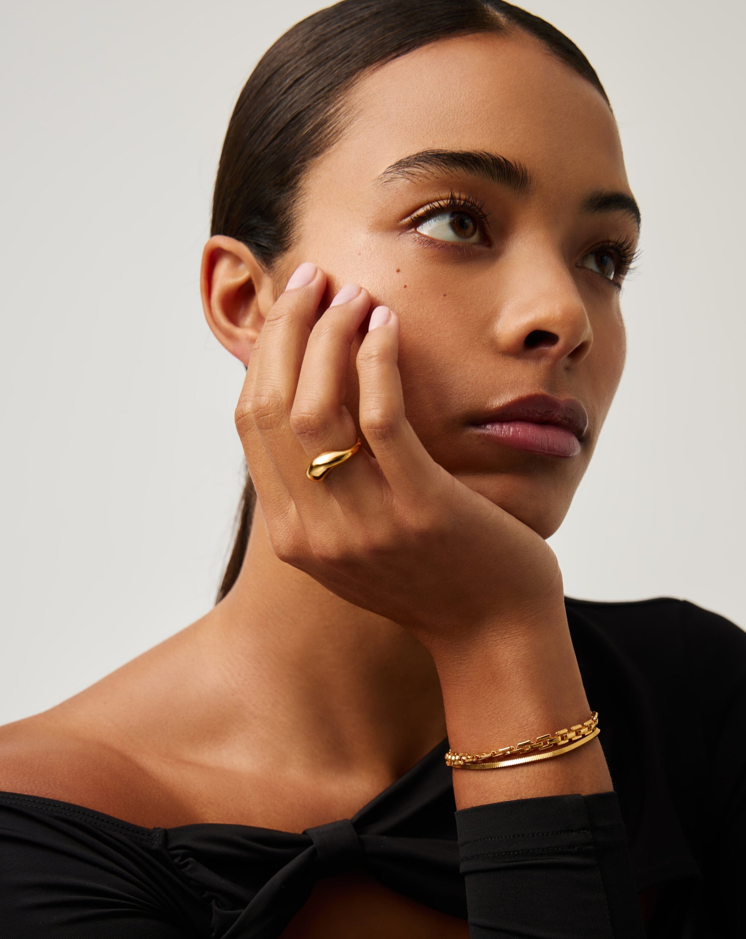 RING Savi Signature Stacking Ring | 18ct Gold Vermeil