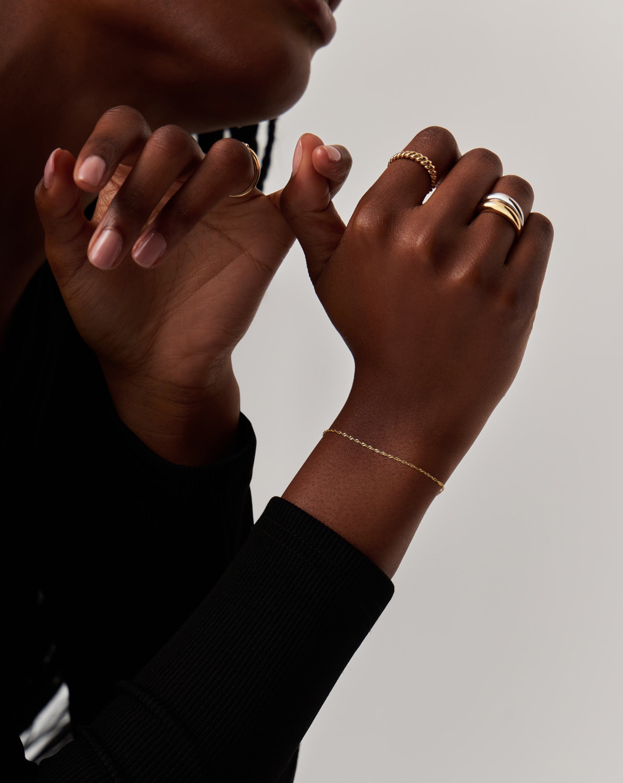 Solid Gold Twisted Chain Bracelet | 14ct Solid Gold