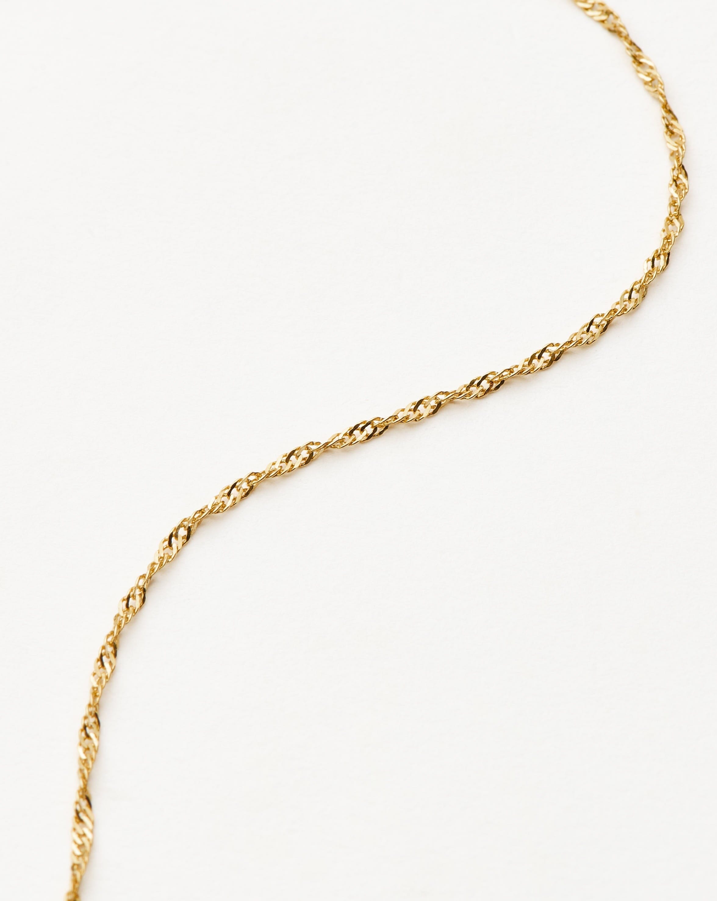 Solid Gold Twisted Chain Bracelet | 14ct Solid Gold
