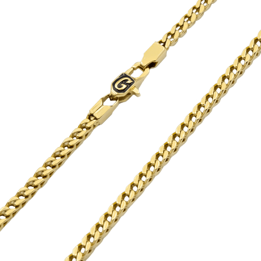 GLD Promo Sets - Clip Ons Chains 3 mm Franco Chain