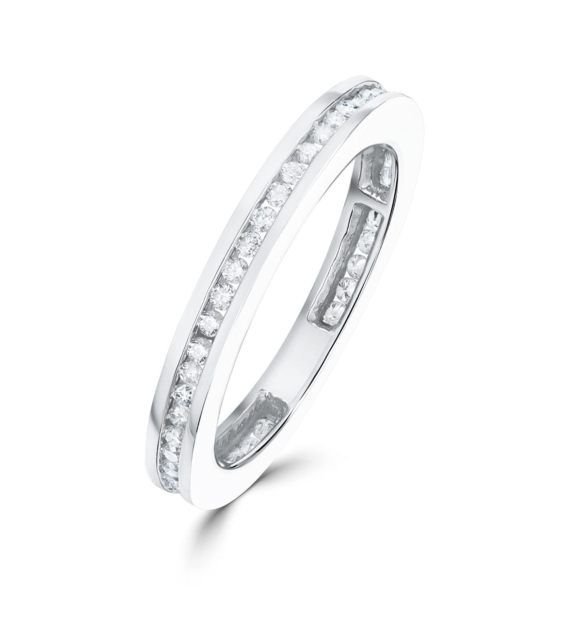 Diamond Eternity Ring 0.40CT Diamond 9K White Gold - SIZEM