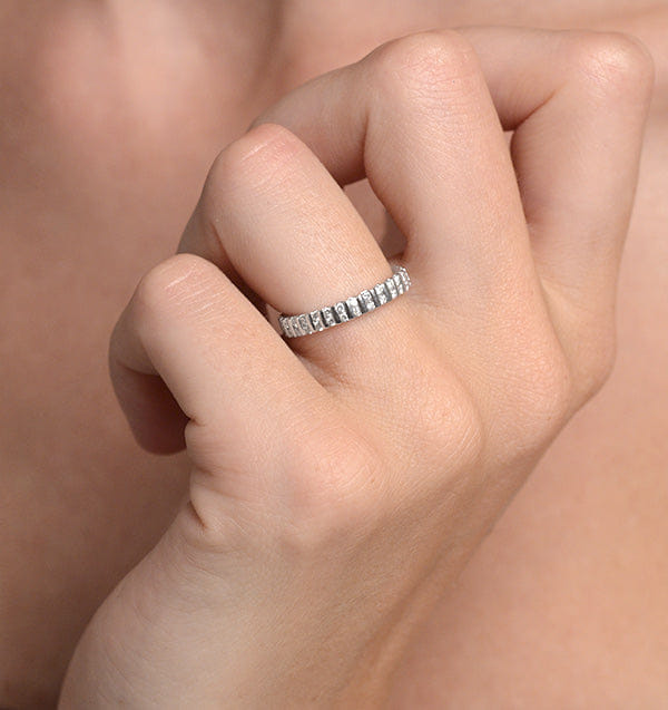 Diamond Eternity Ring Ellie Platinum Diamond 0.50ct H/Si