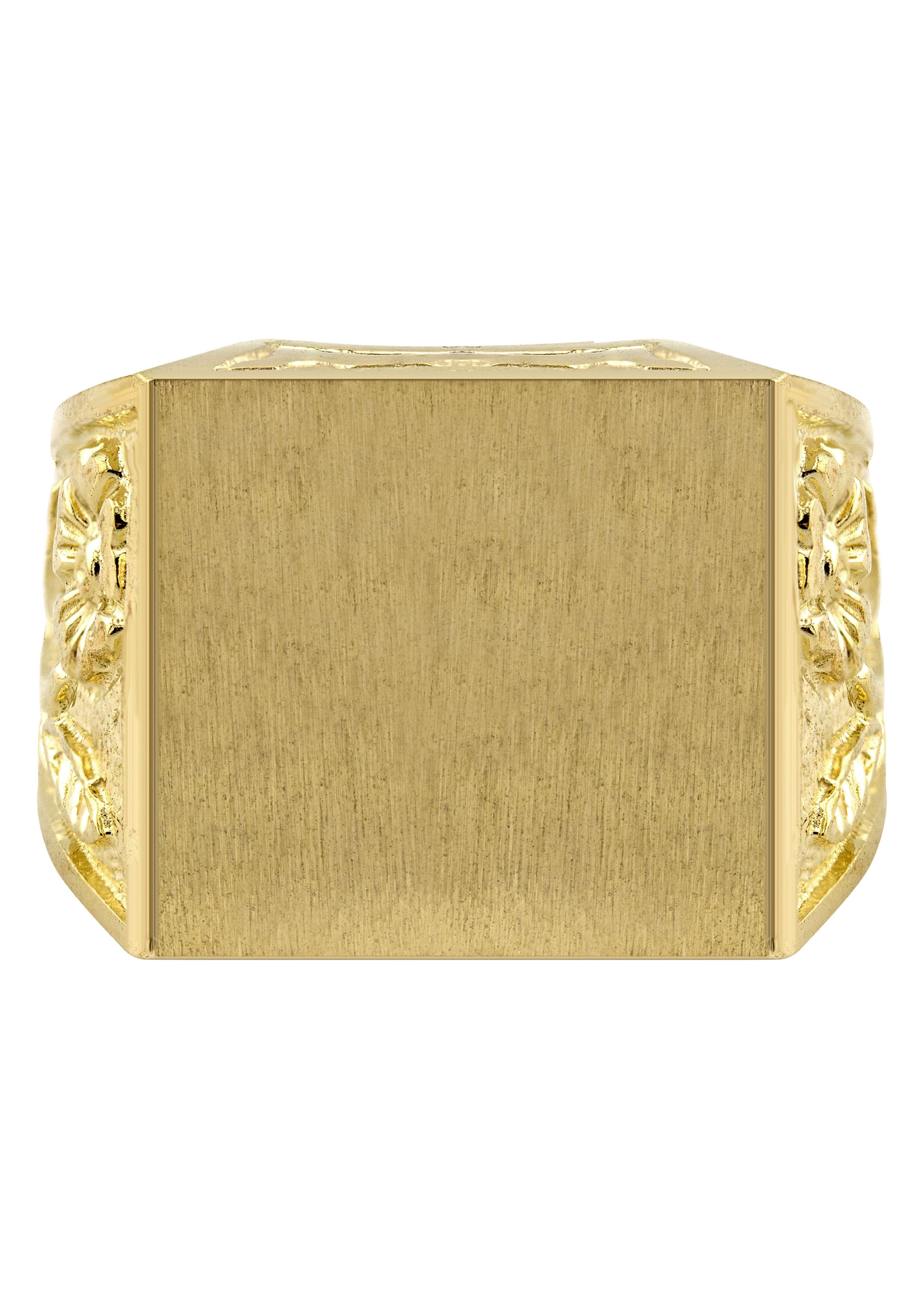 Manufacturer 1 Mens Signet Ring - 10K Gold | 11.3 Grams