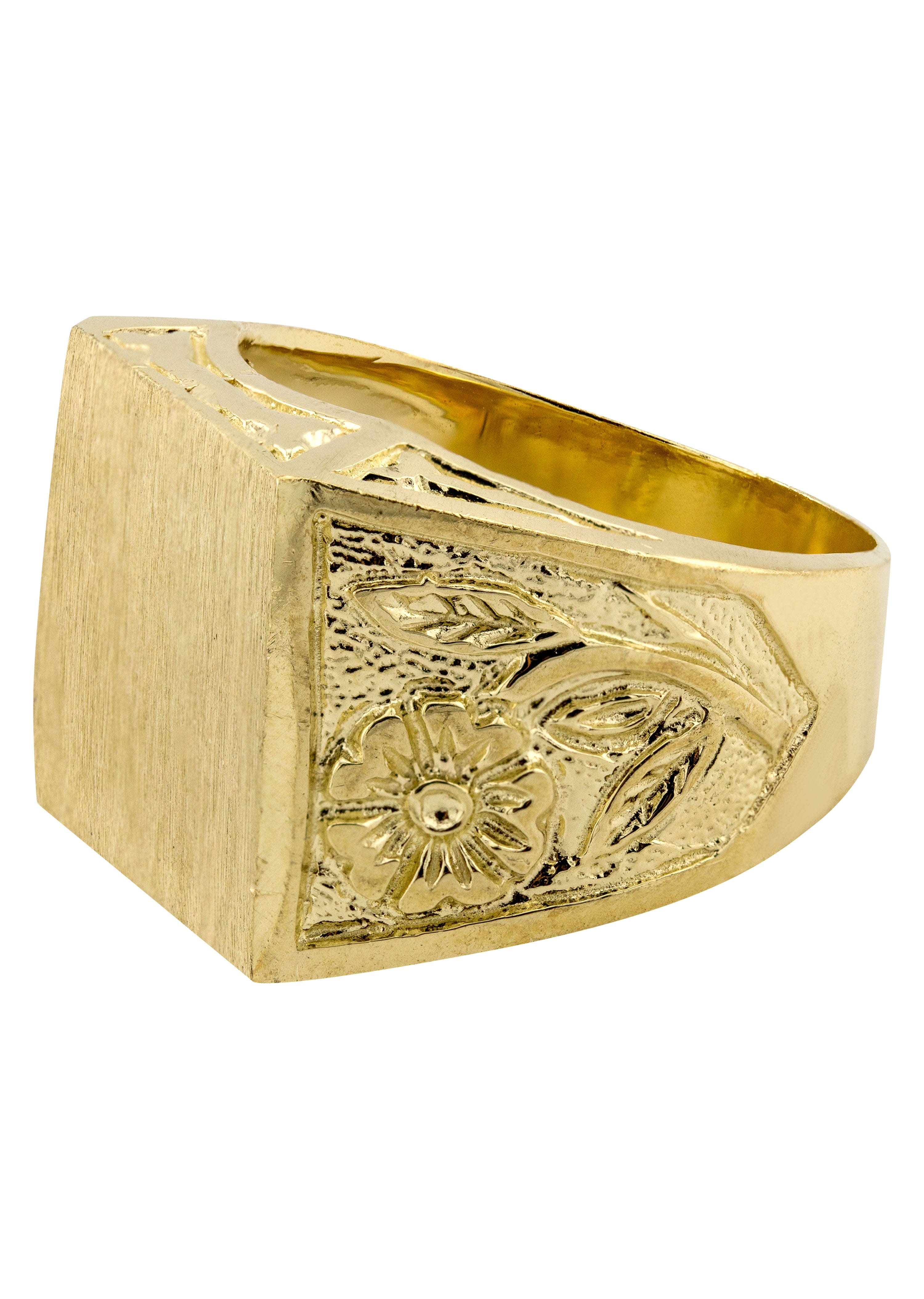 Manufacturer 1 Mens Signet Ring - 10K Gold | 11.3 Grams