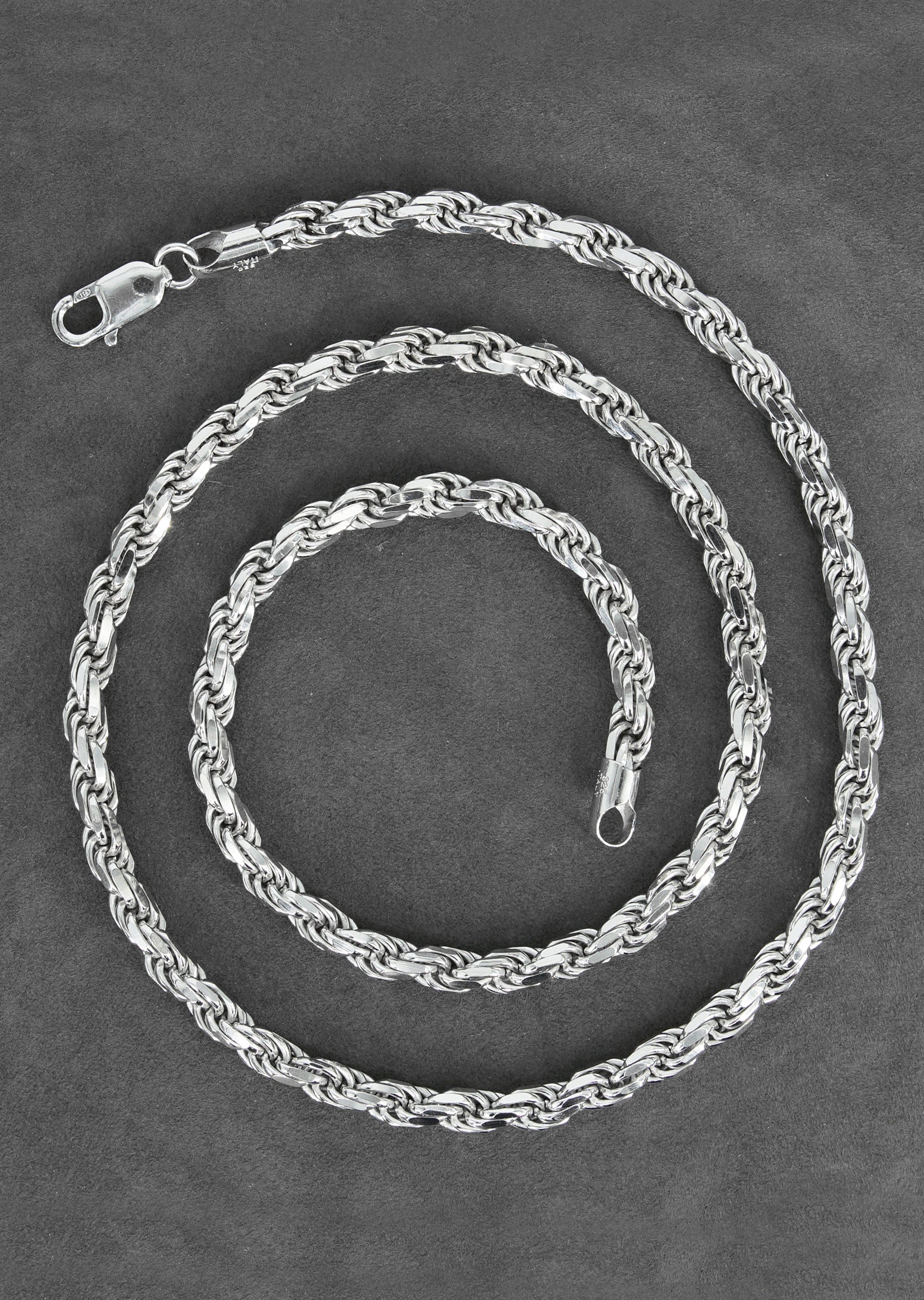 Manufacturer 43 Silver Chain - Mens White Chain / Rope Chain / 6 mm