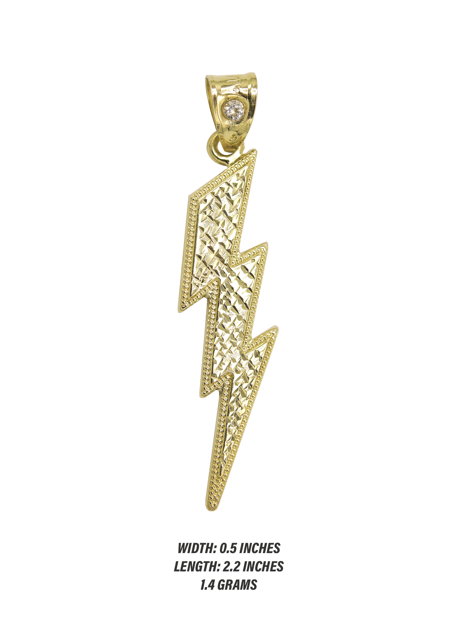 Manufacturer 1 10K Gold Ray Pendant | 1.4 Grams