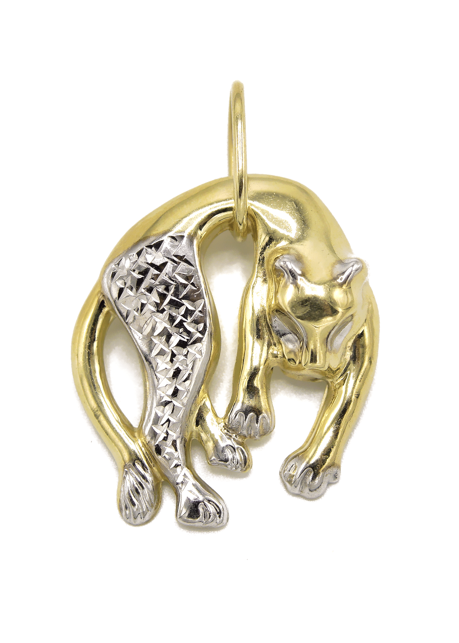 Manufacturer 1 10K Yellow Gold Feline Pendant | 3.2 Grams