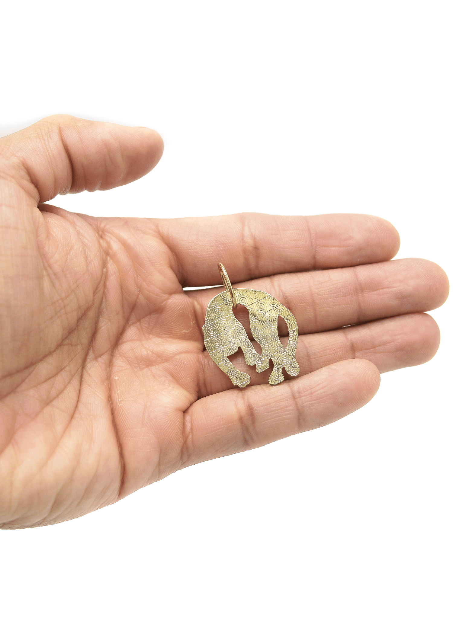 Manufacturer 1 10K Yellow Gold Feline Pendant | 3.2 Grams