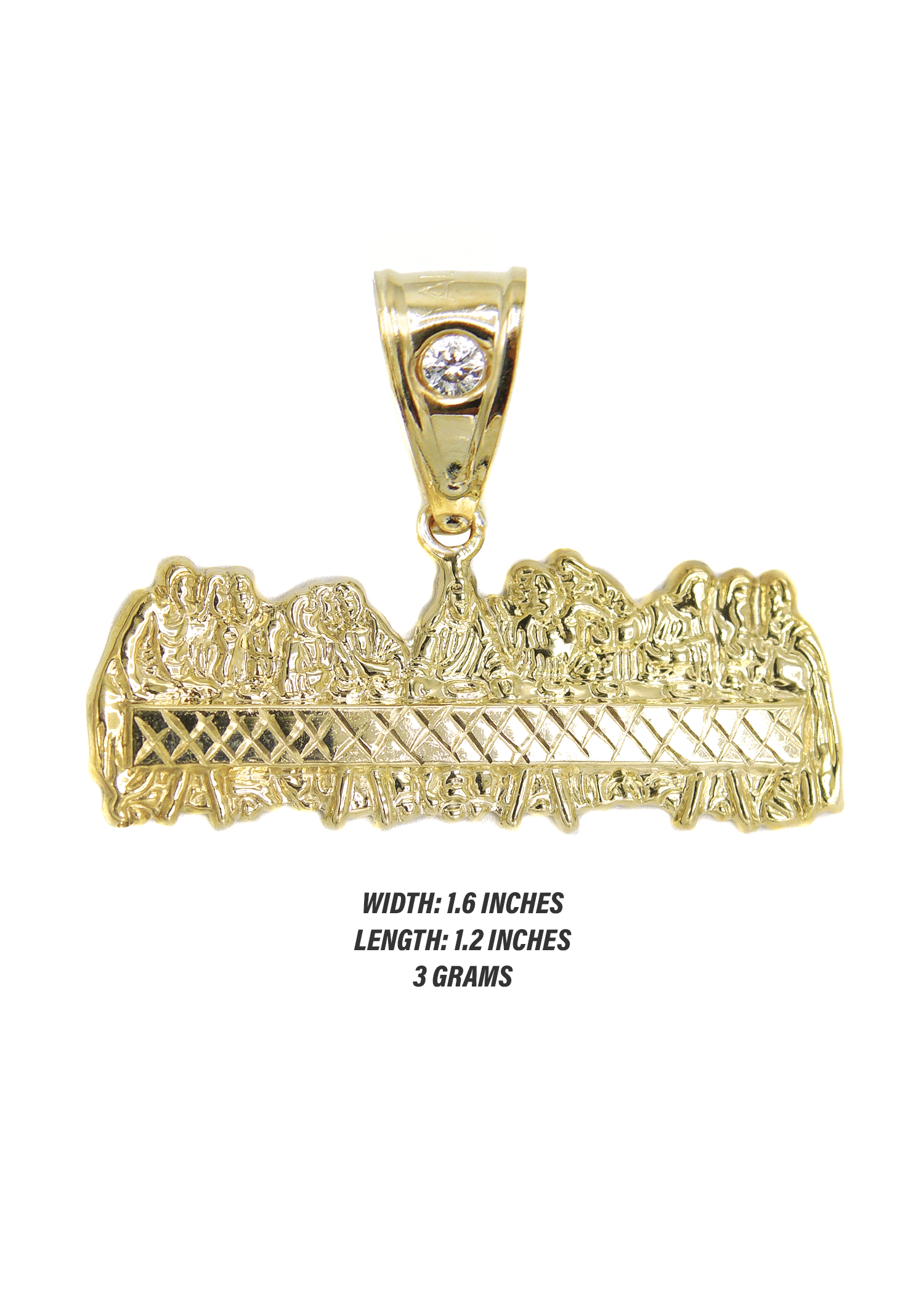 Manufacturer 1 10K Gold Last Supper Pendant | 3 Grams