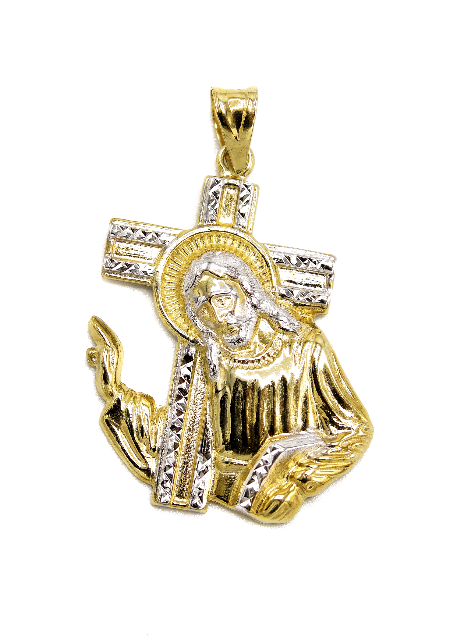 Manufacturer 1 10K Gold Jesus Cross Pendant | 3.2 Grams