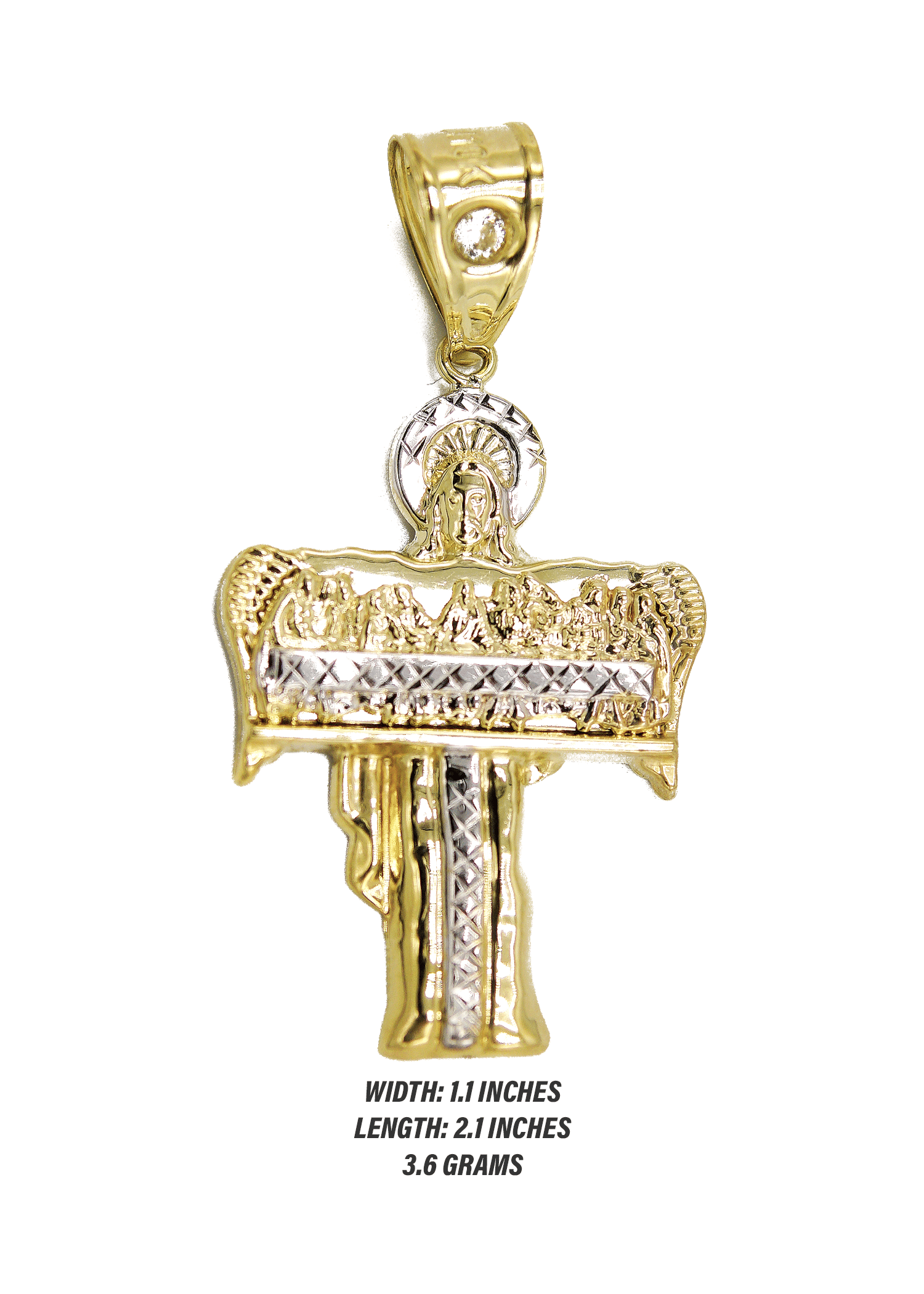 Manufacturer 1 10K Gold Jesus Last Supper Pendant | 3.6 Grams