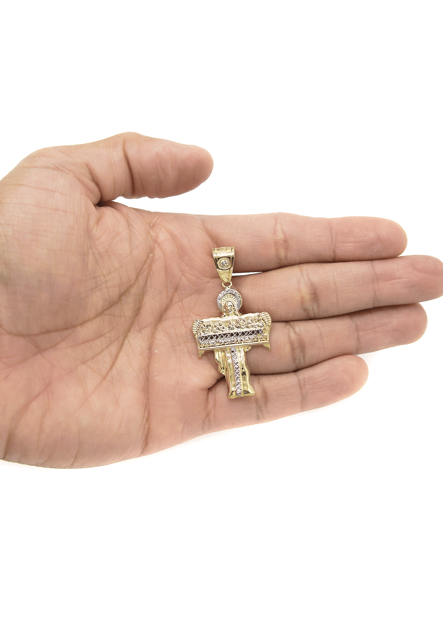 Manufacturer 1 10K Gold Jesus Last Supper Pendant | 3.6 Grams