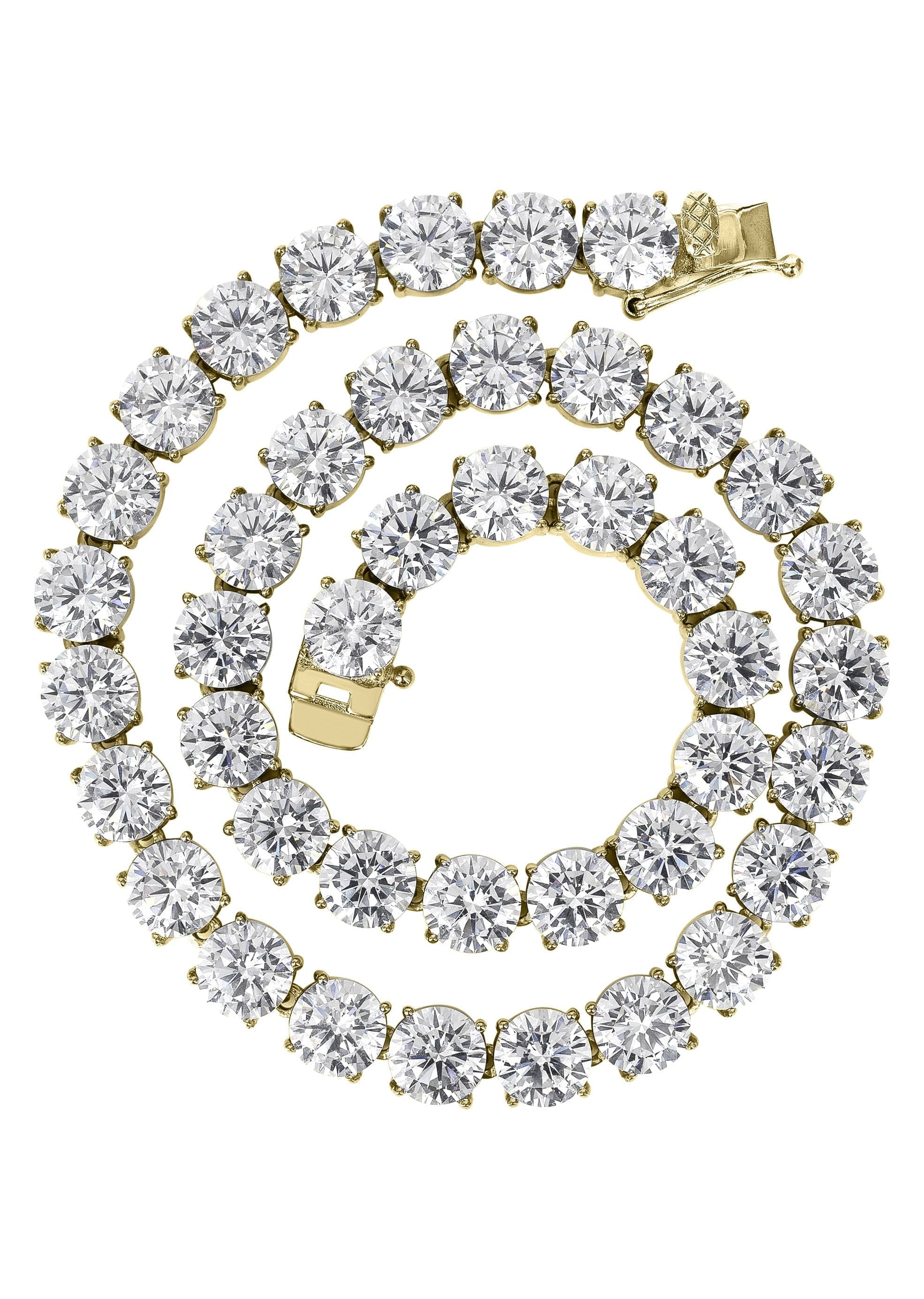 Manufacturer 30 Gold Plated Mens Tennis Chain