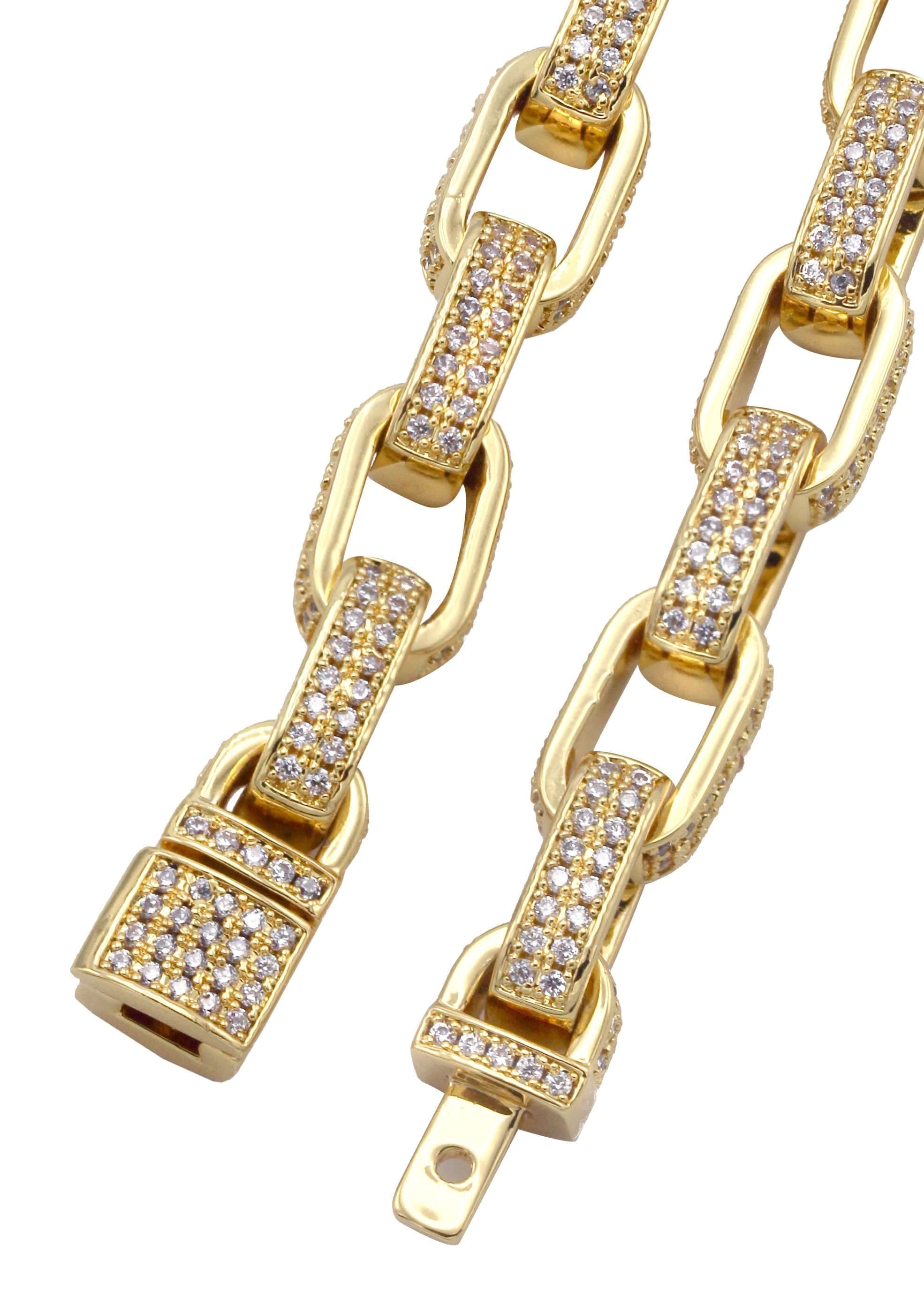 Manufacturer 30 Gold Plated Mens Hermes Link Chain