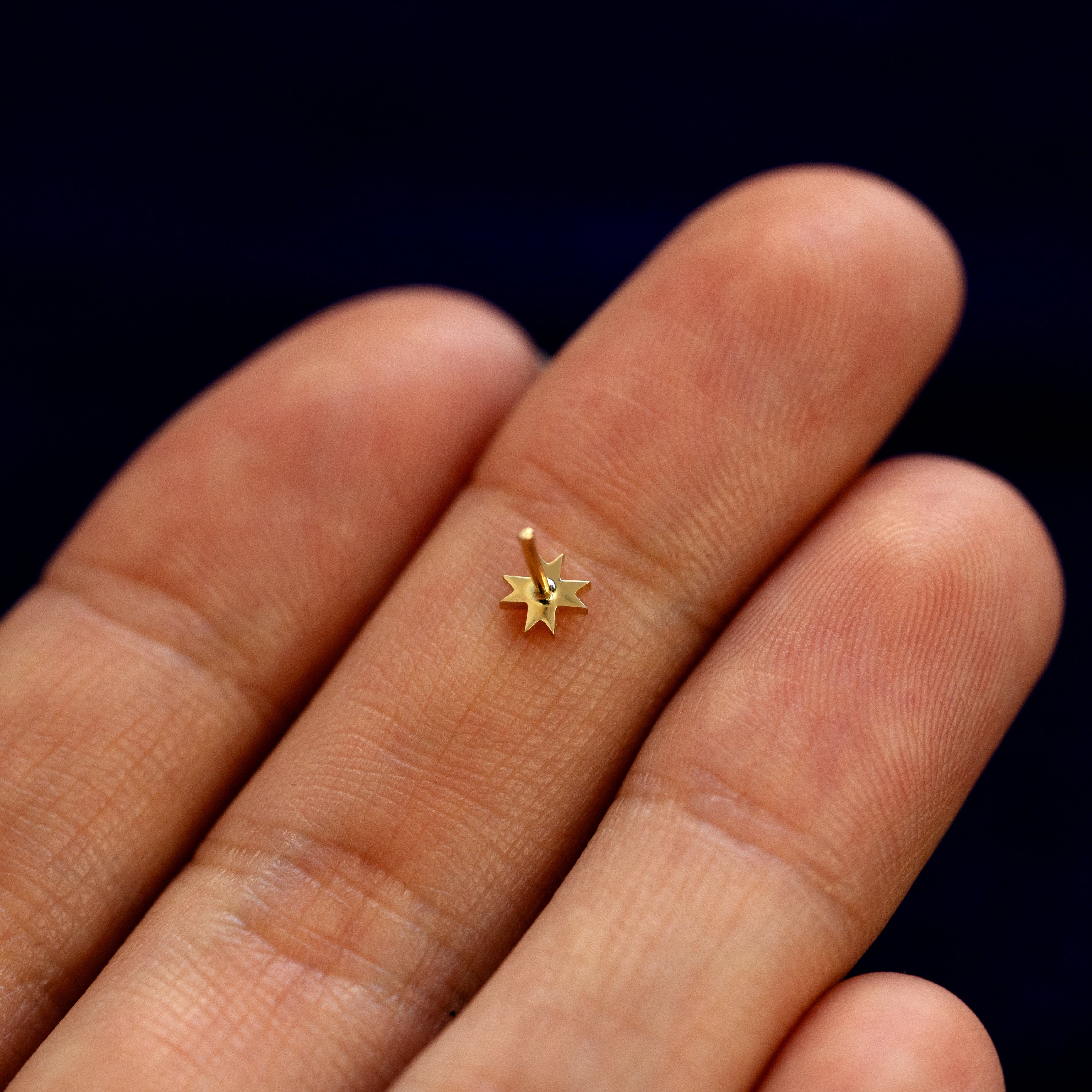 Automic Gold Studio 8 Pointed Star Flatback Piercing