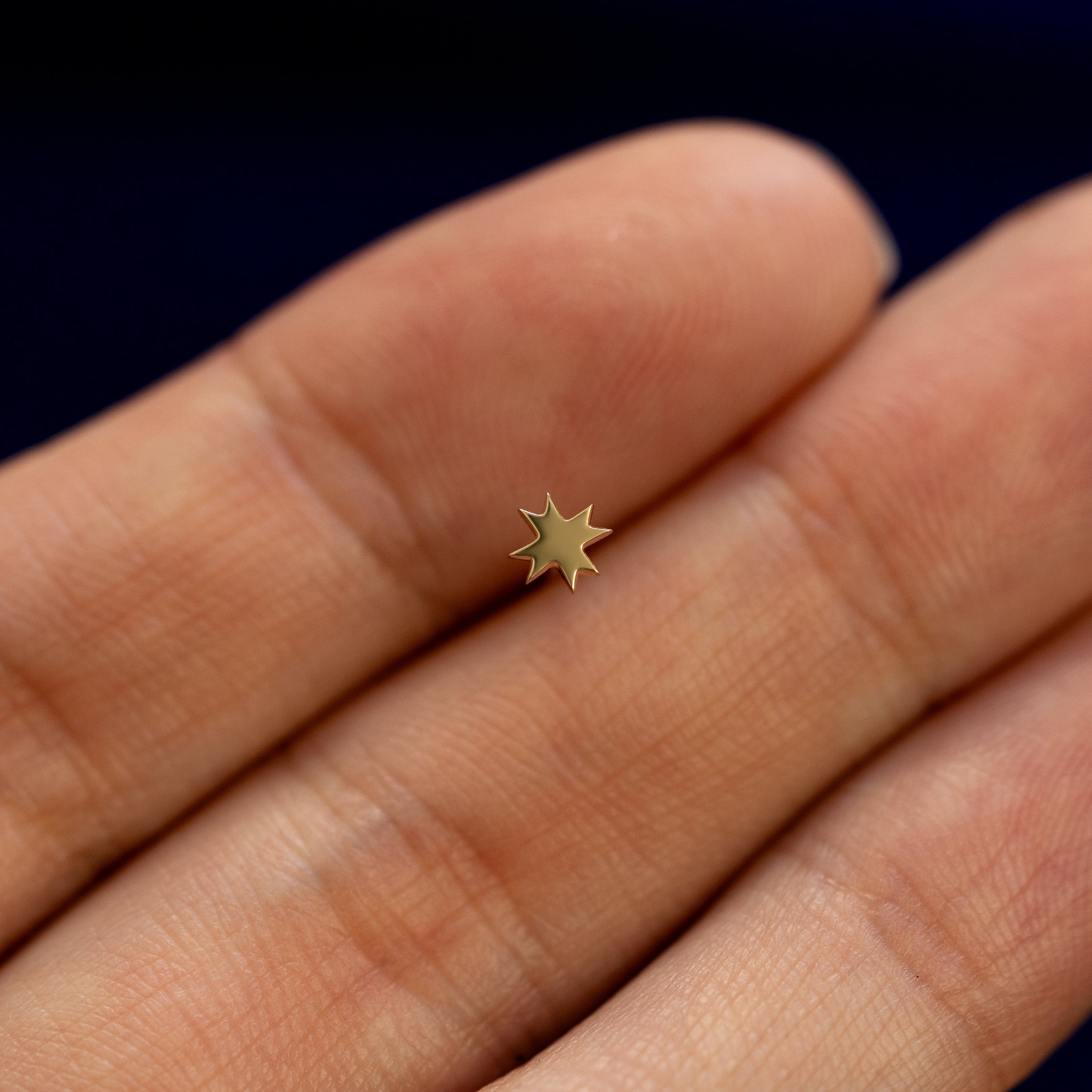 Automic Gold Studio 8 Pointed Star Earring