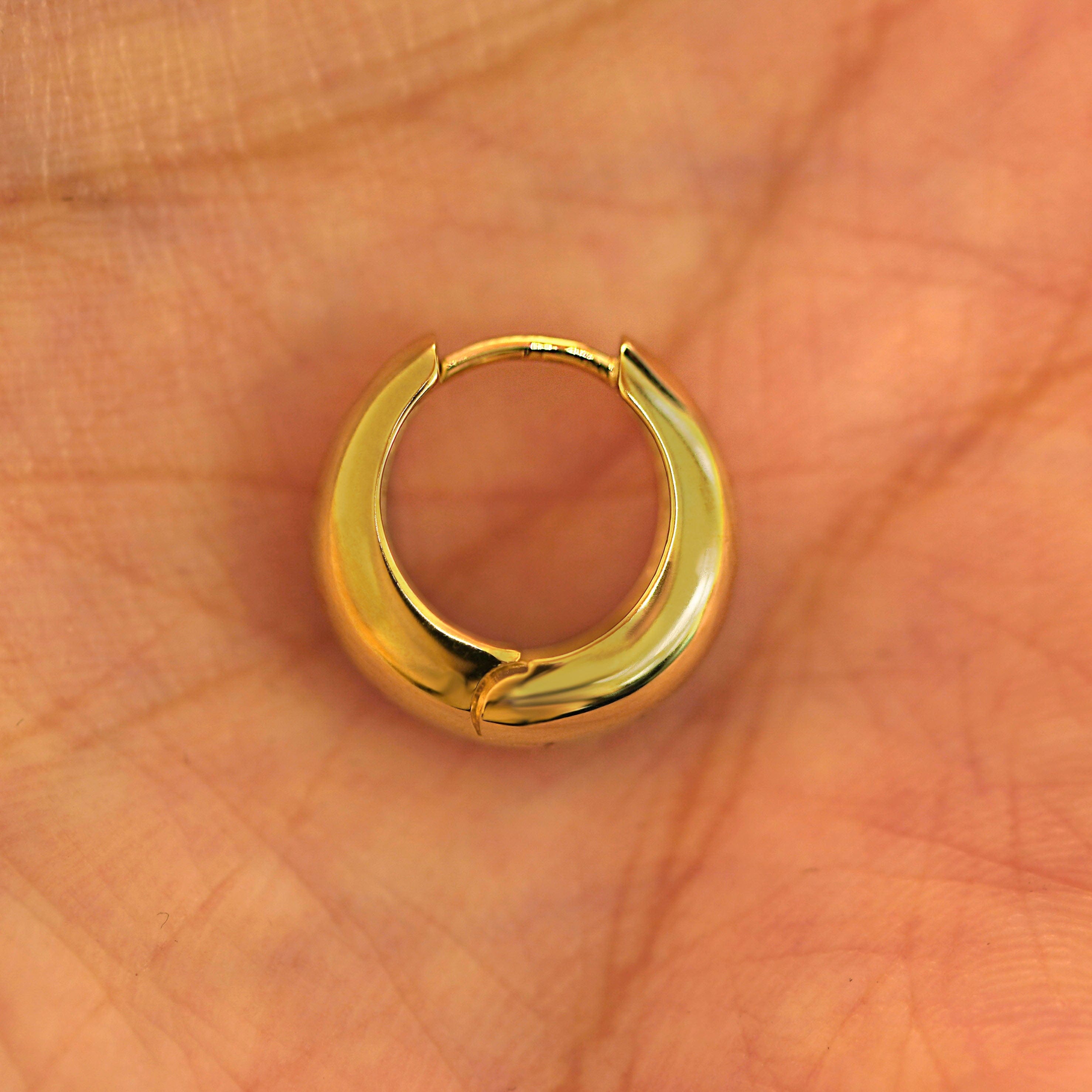 Automic Gold Studio Teardrop Huggie Hoops