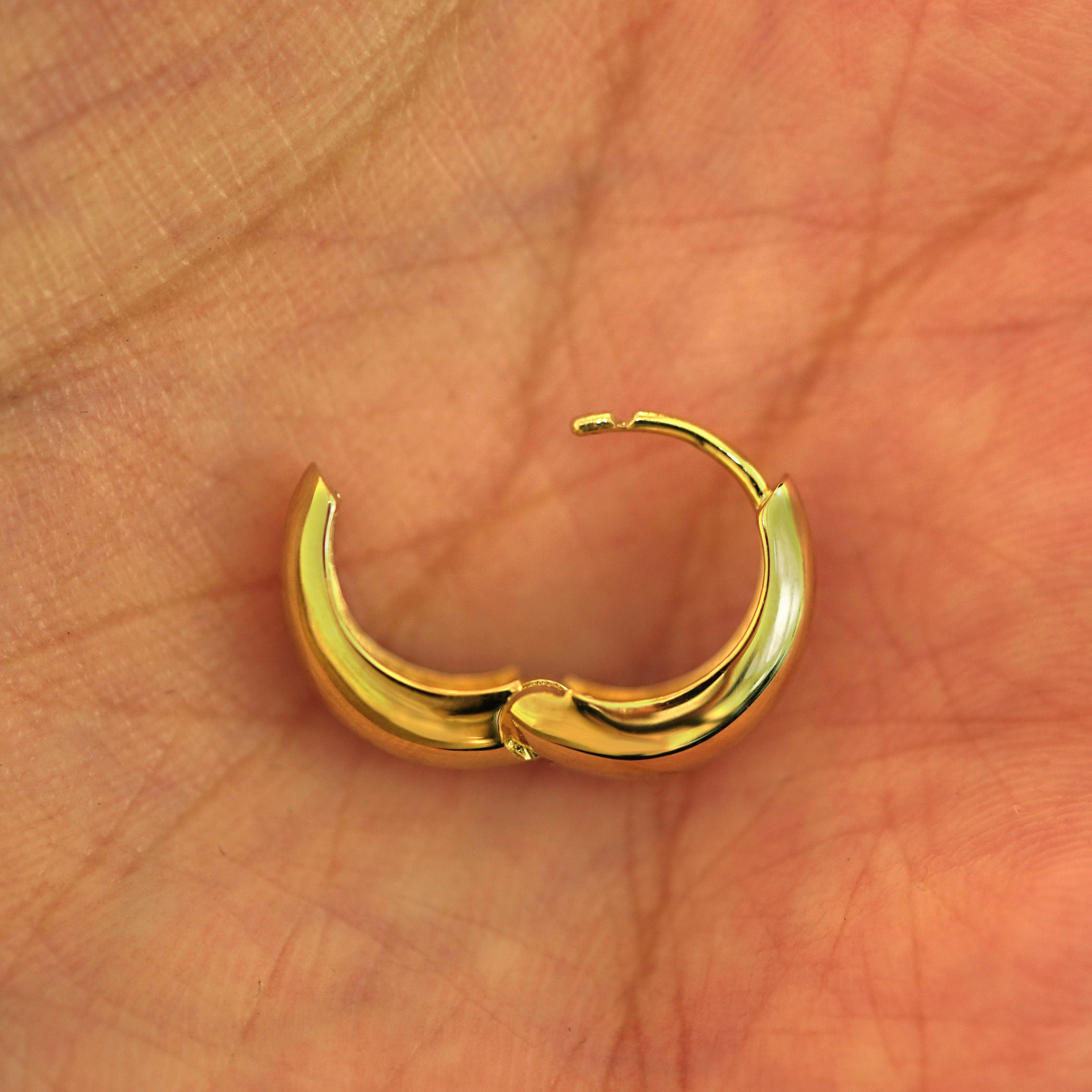 Automic Gold Studio Teardrop Huggie Hoops