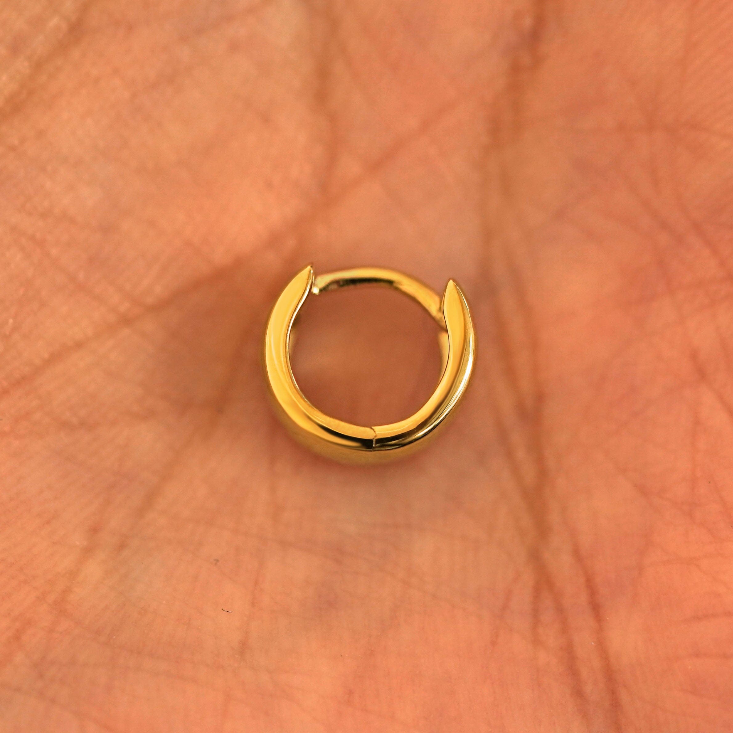 Automic Gold Studio Extra Wide Huggie Hoops