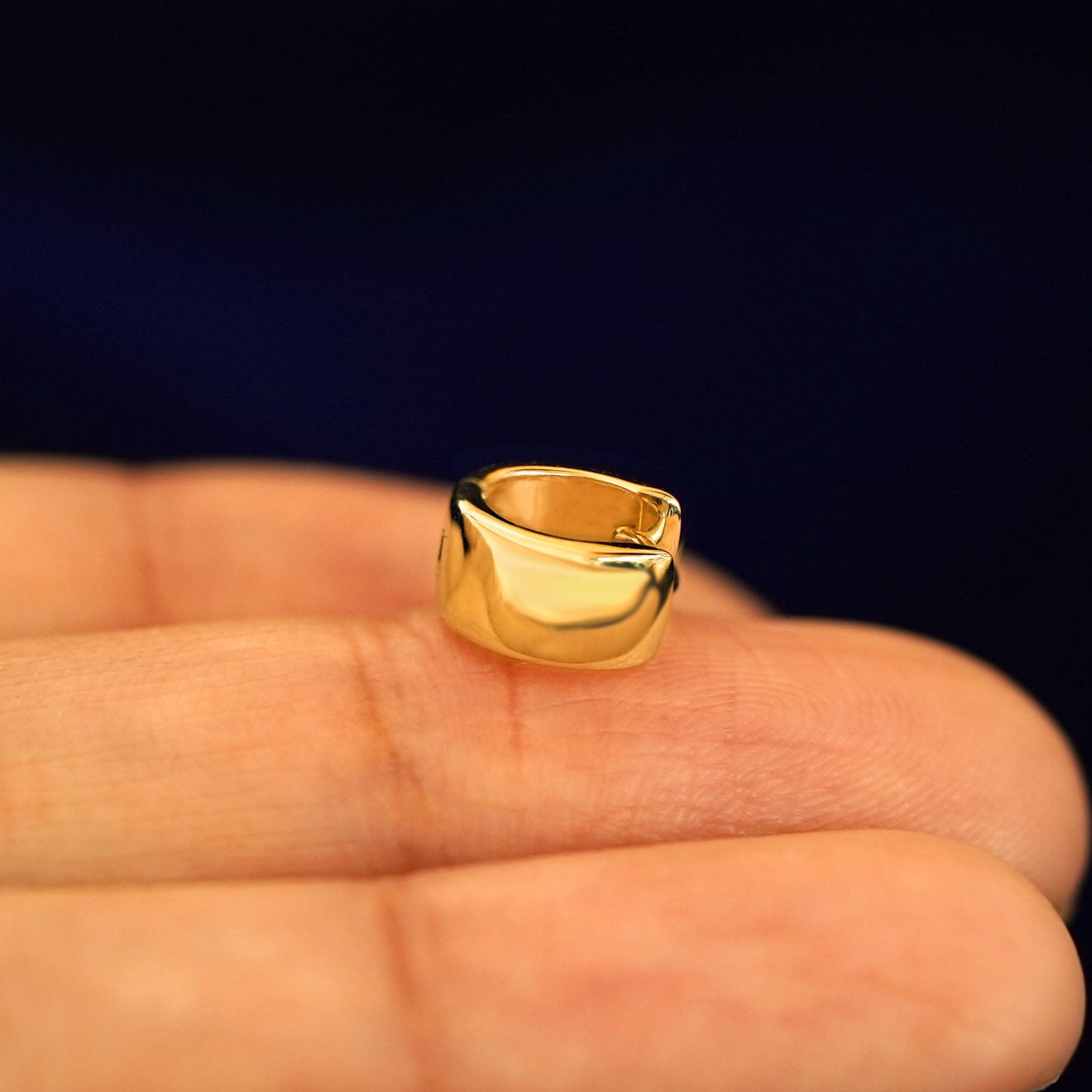 Automic Gold Studio Extra Wide Huggie Hoops