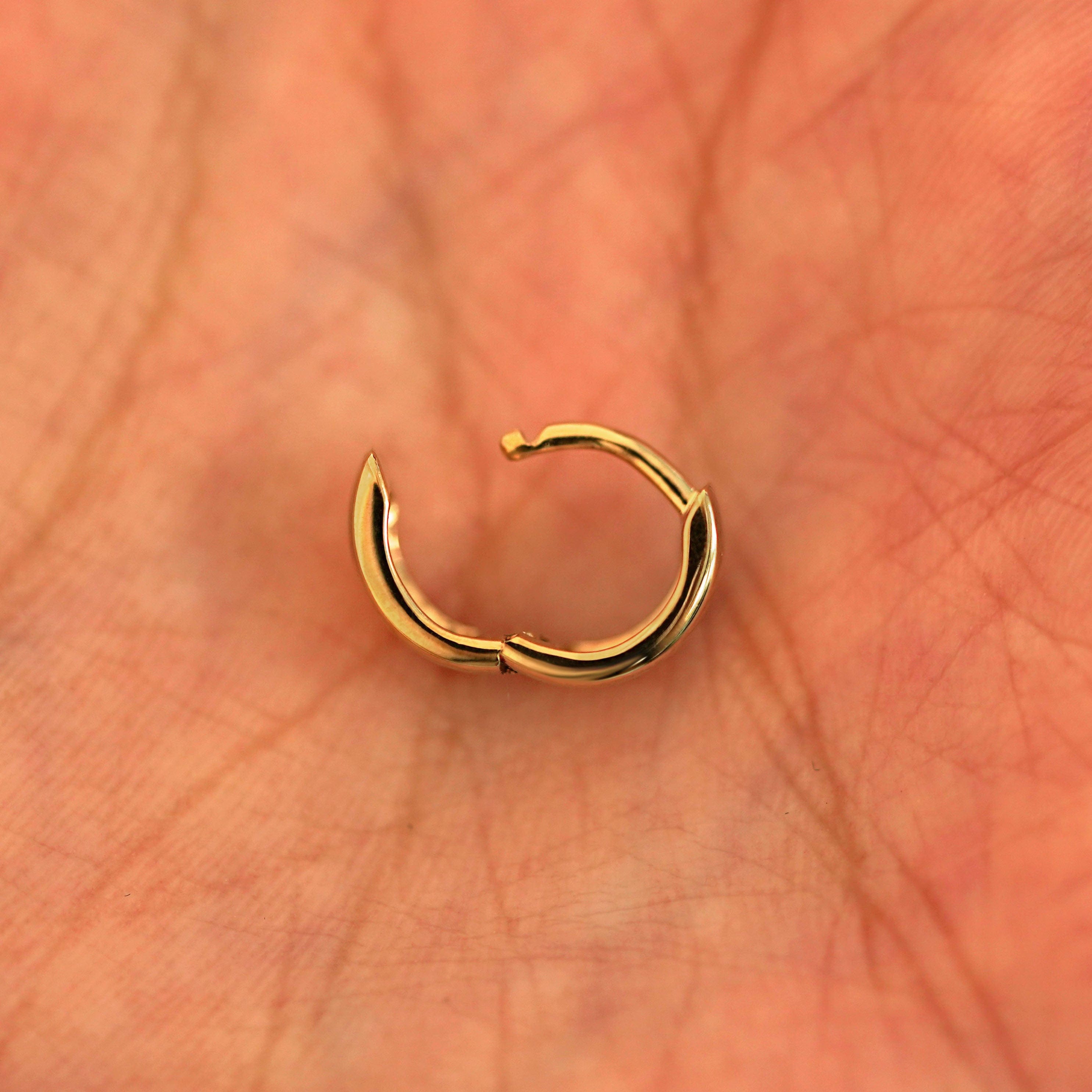 Automic Gold Studio Extra Wide Huggie Hoops