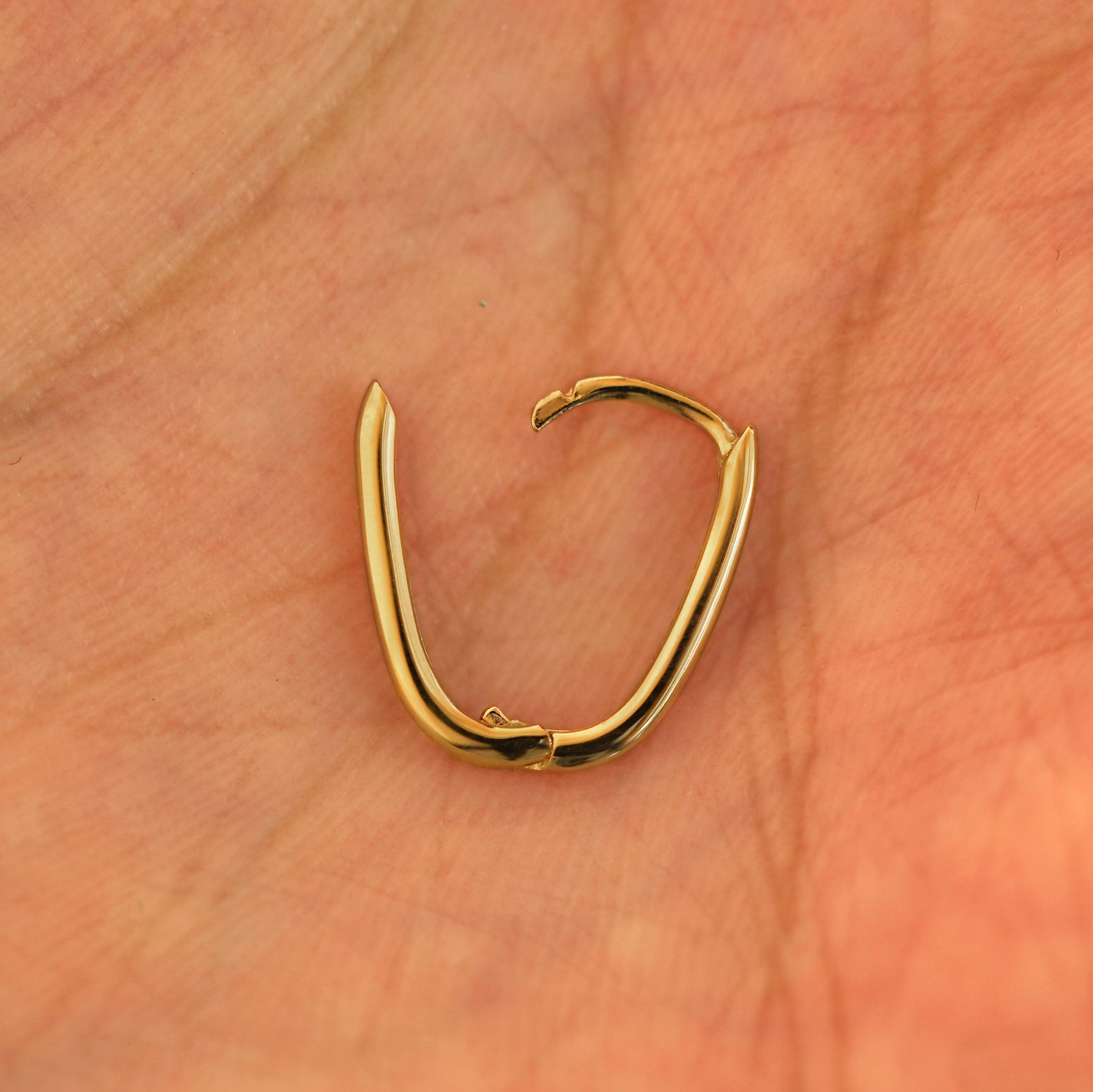 Automic Gold Studio Oval Huggie Hoops