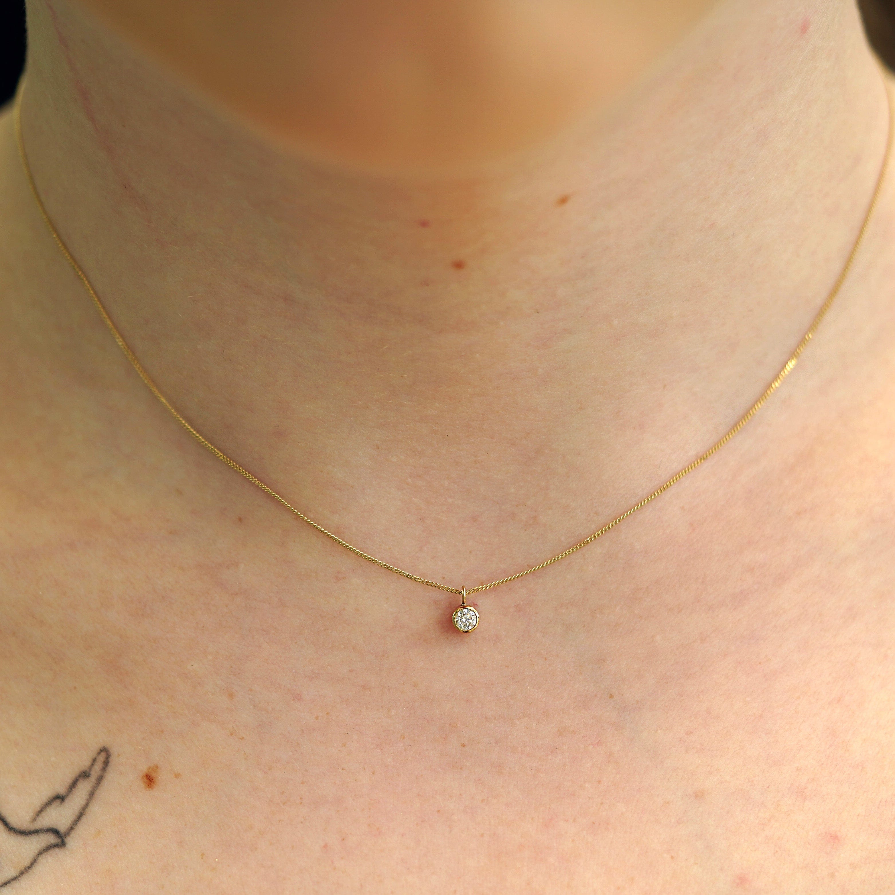 Automic Gold Studio Lab Diamond Necklace