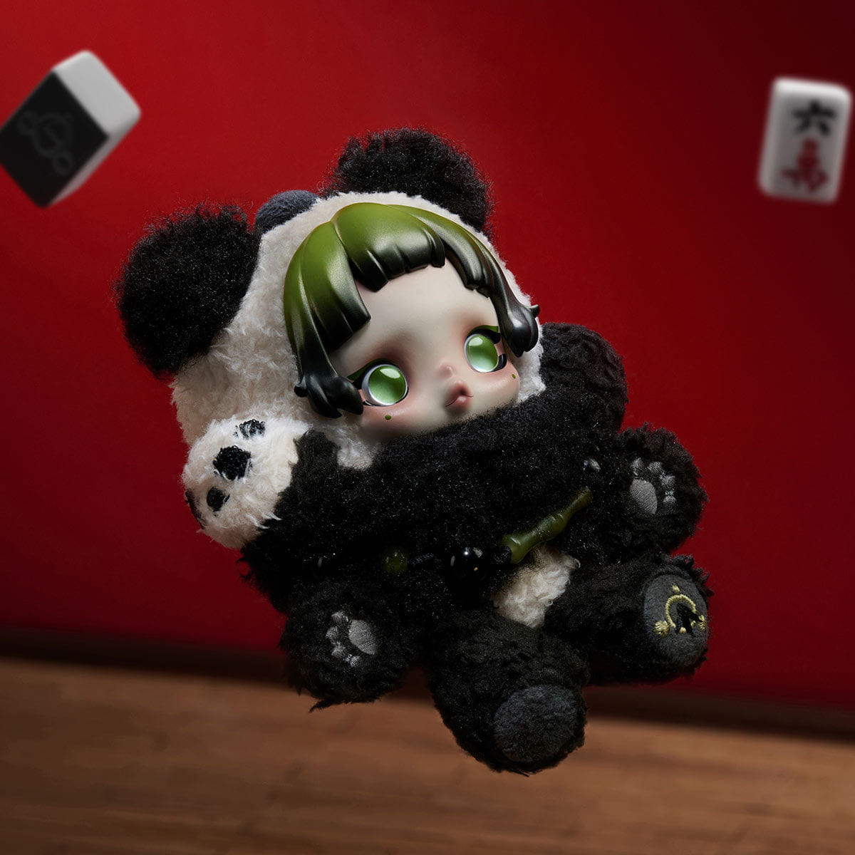 Myfunity SKULLPANDA Lazy Panda Plush Doll Pendant