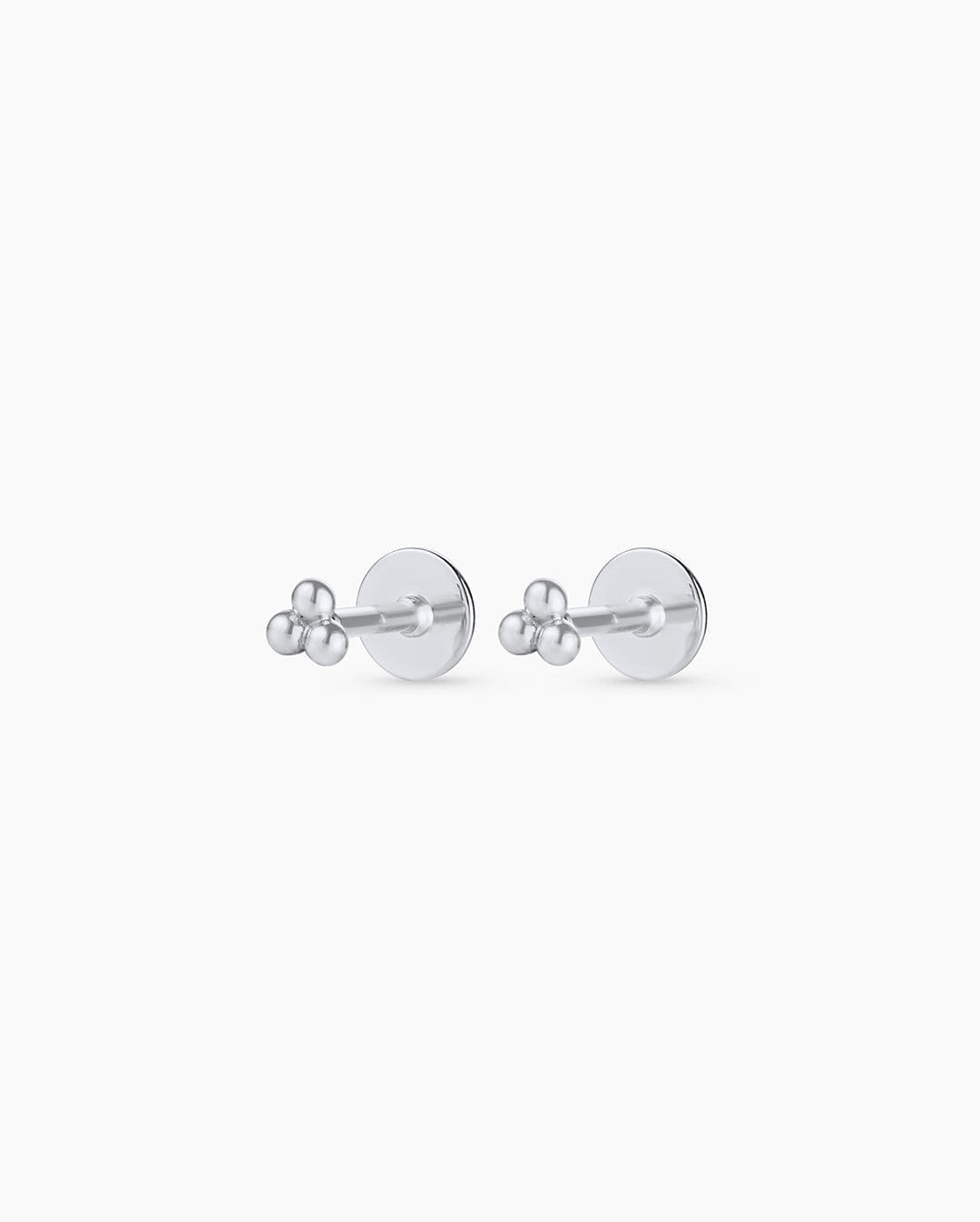 Fine 14K Gold Trio Flat Back Studs