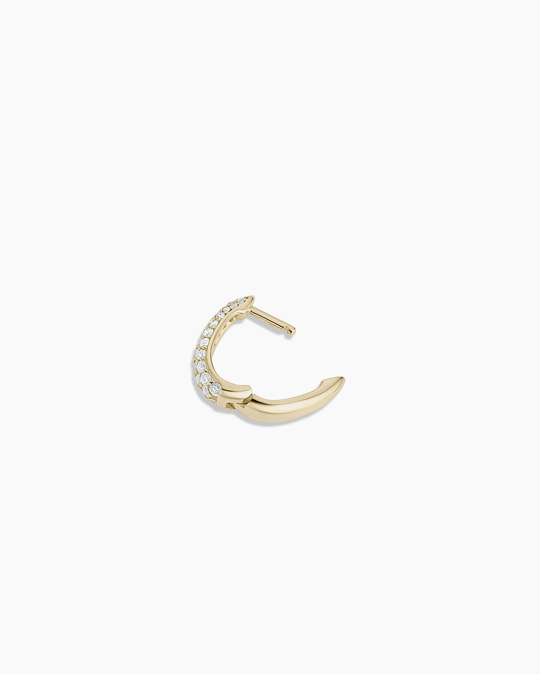 Fine 14K Diamond Banks Single Huggie