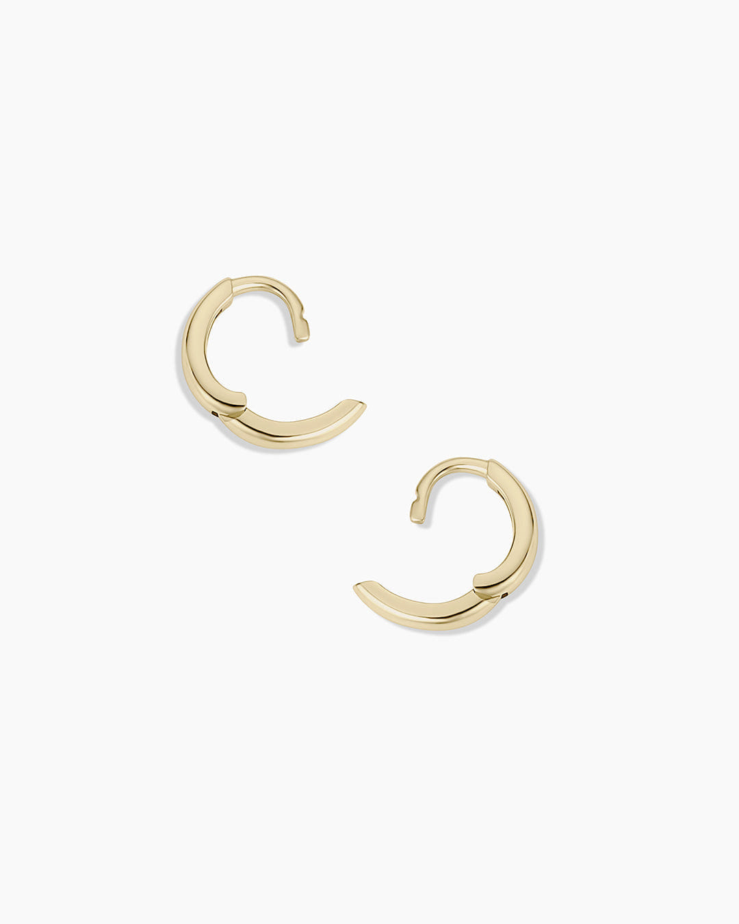 Fine 14K Gold Everyday Oval Huggies