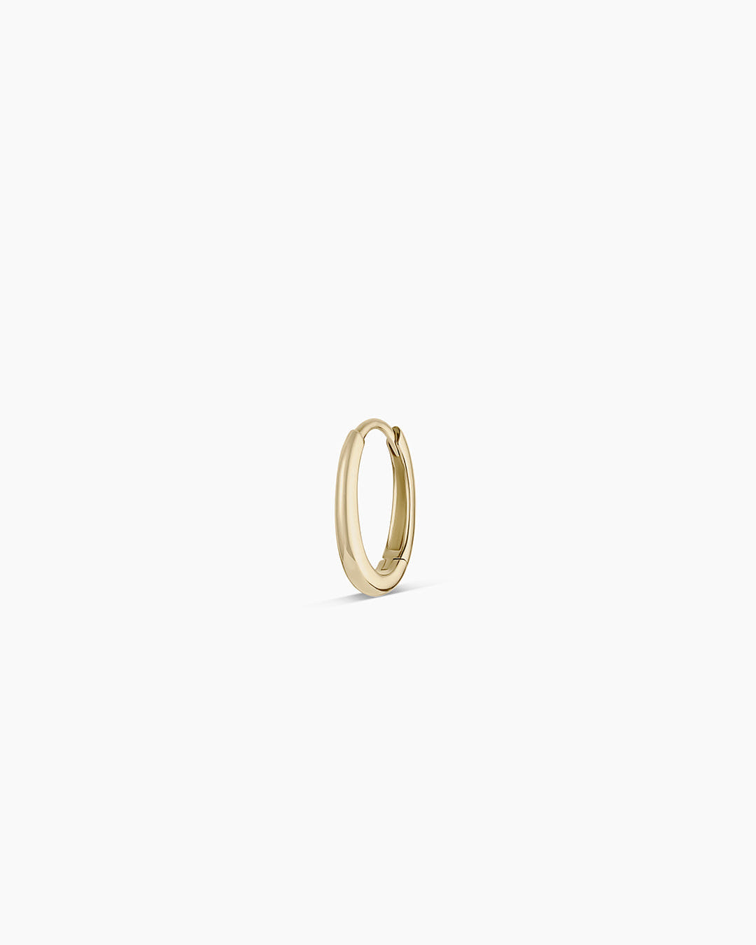 Fine 14K Gold Everyday Oval Single Huggie