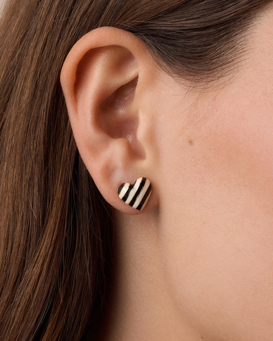 Winter 2026 Fashion Campbell Enamel Heart Studs