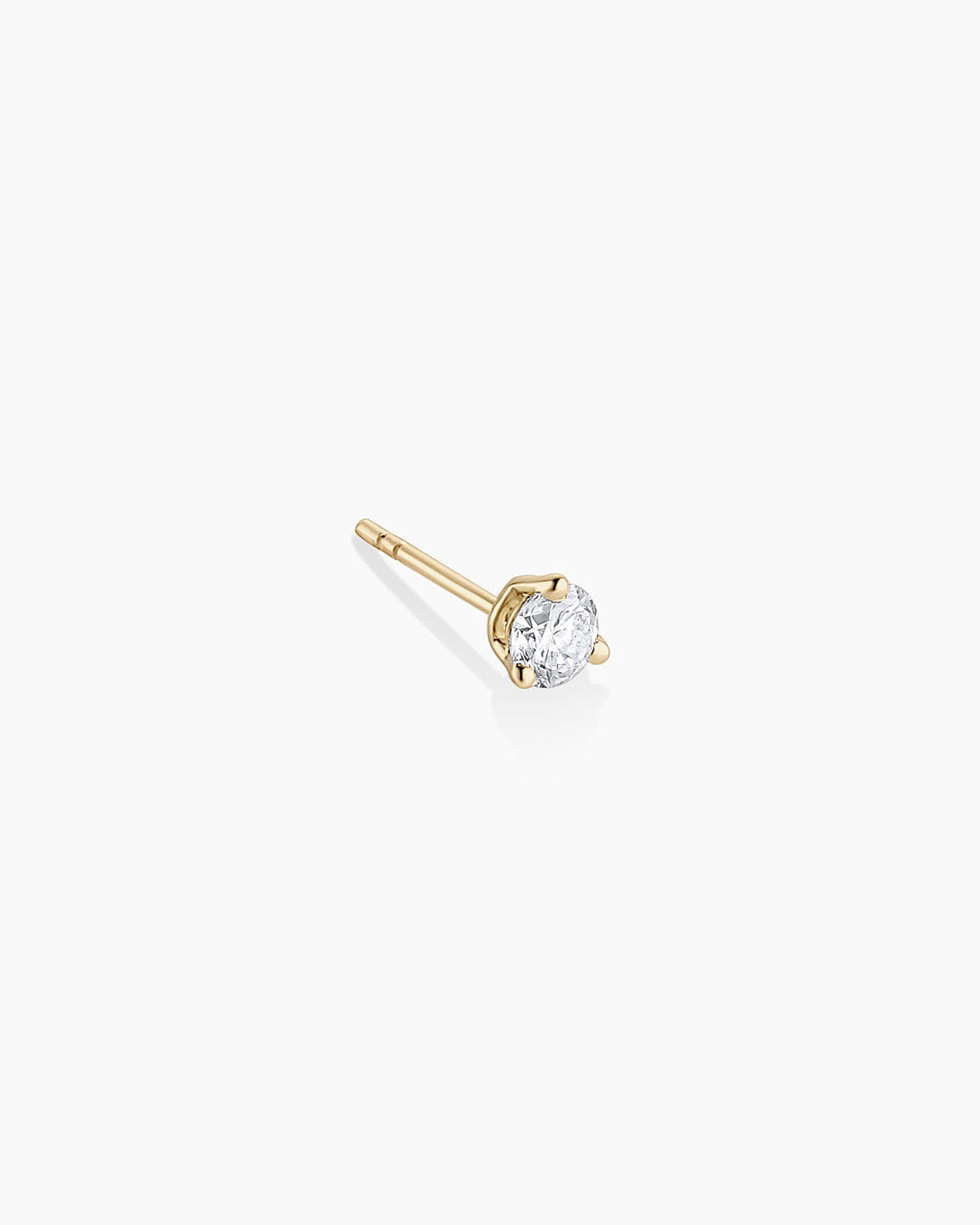 Fine 14K Lab Grown Diamond Solitaire Single Stud