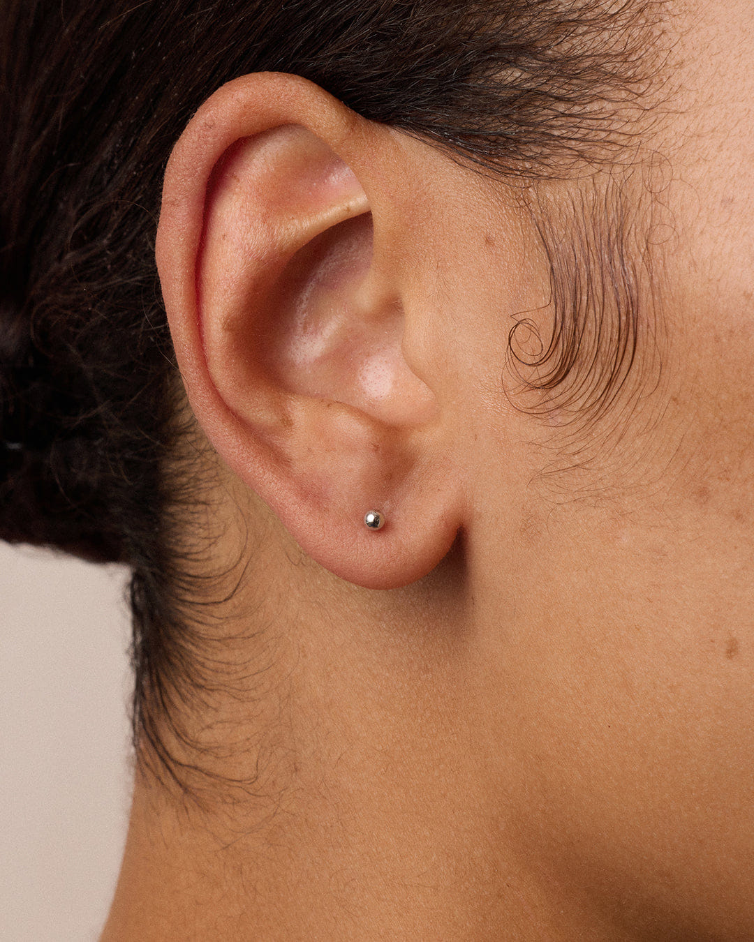 Fine 14K Gold Newport Flat Back Studs