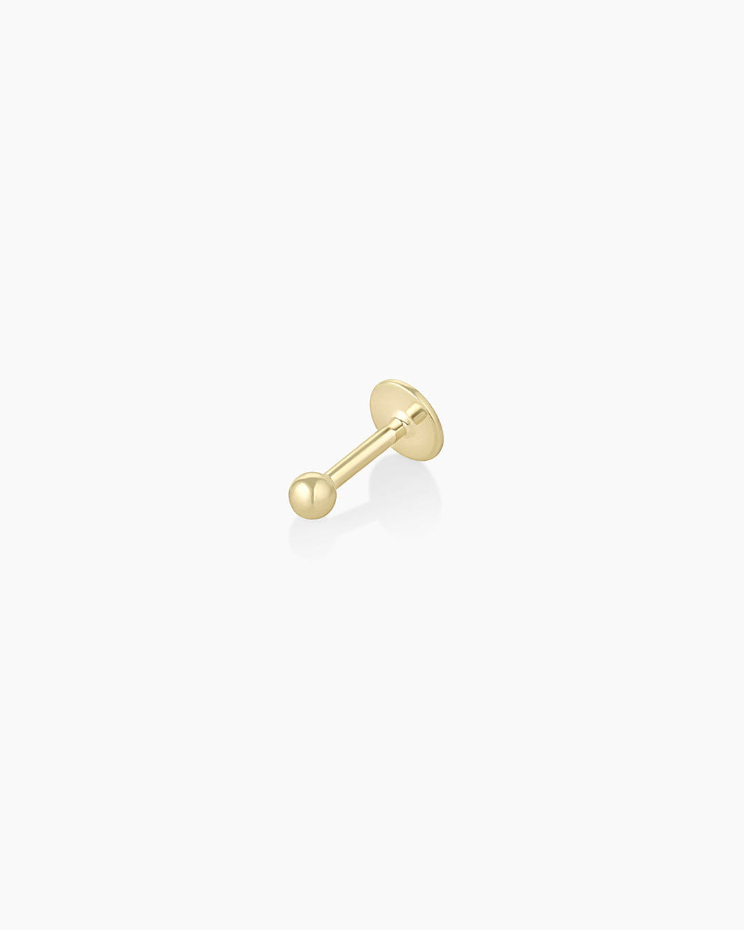 Fine 14K Gold Newport Flat Back Single Stud