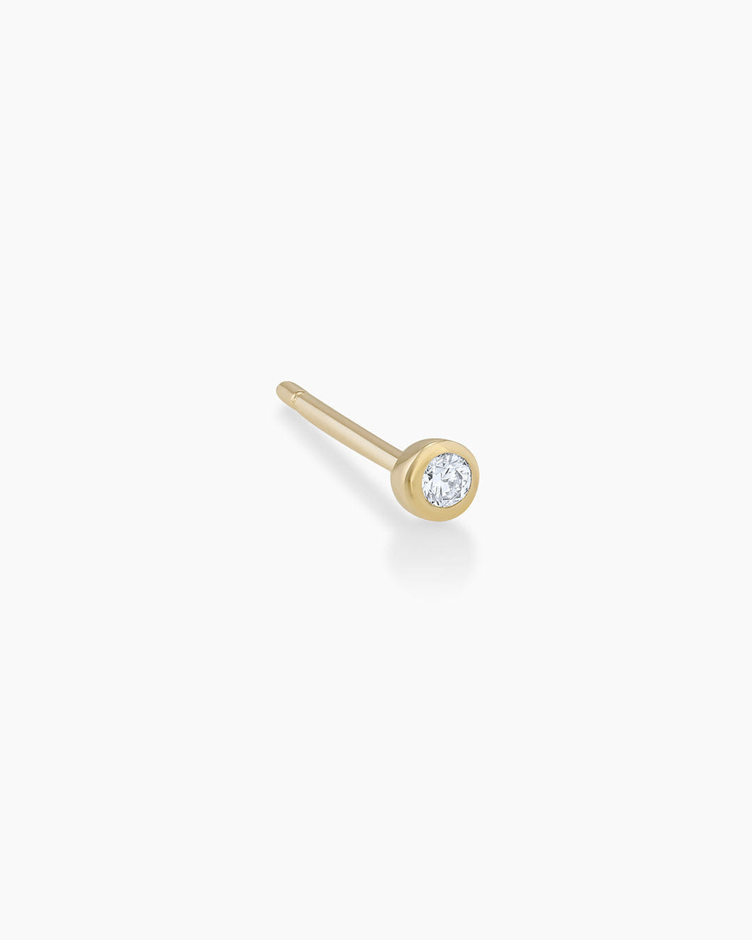 Fine 14K Classic Diamond Single Stud