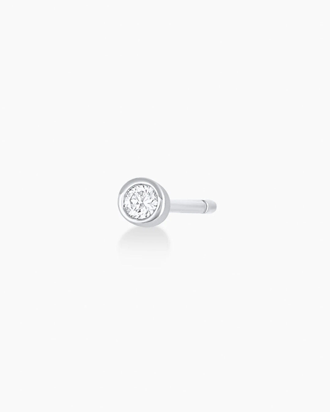 Fine 14K Classic Diamond Single Stud