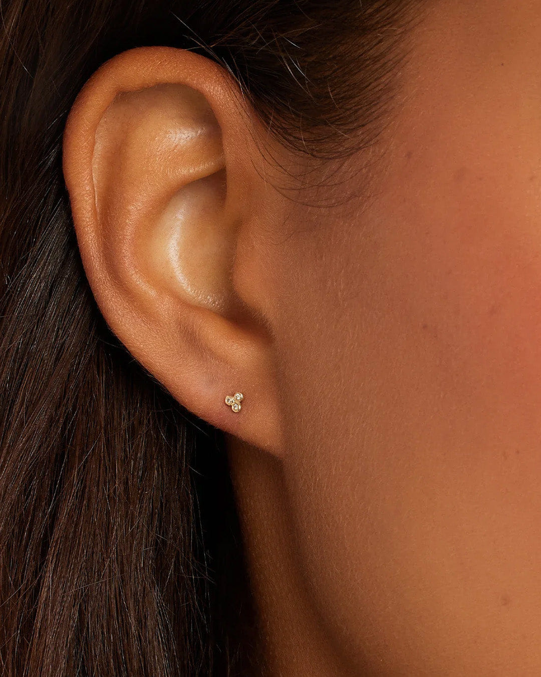 Fine Classic Diamond Trio Stud