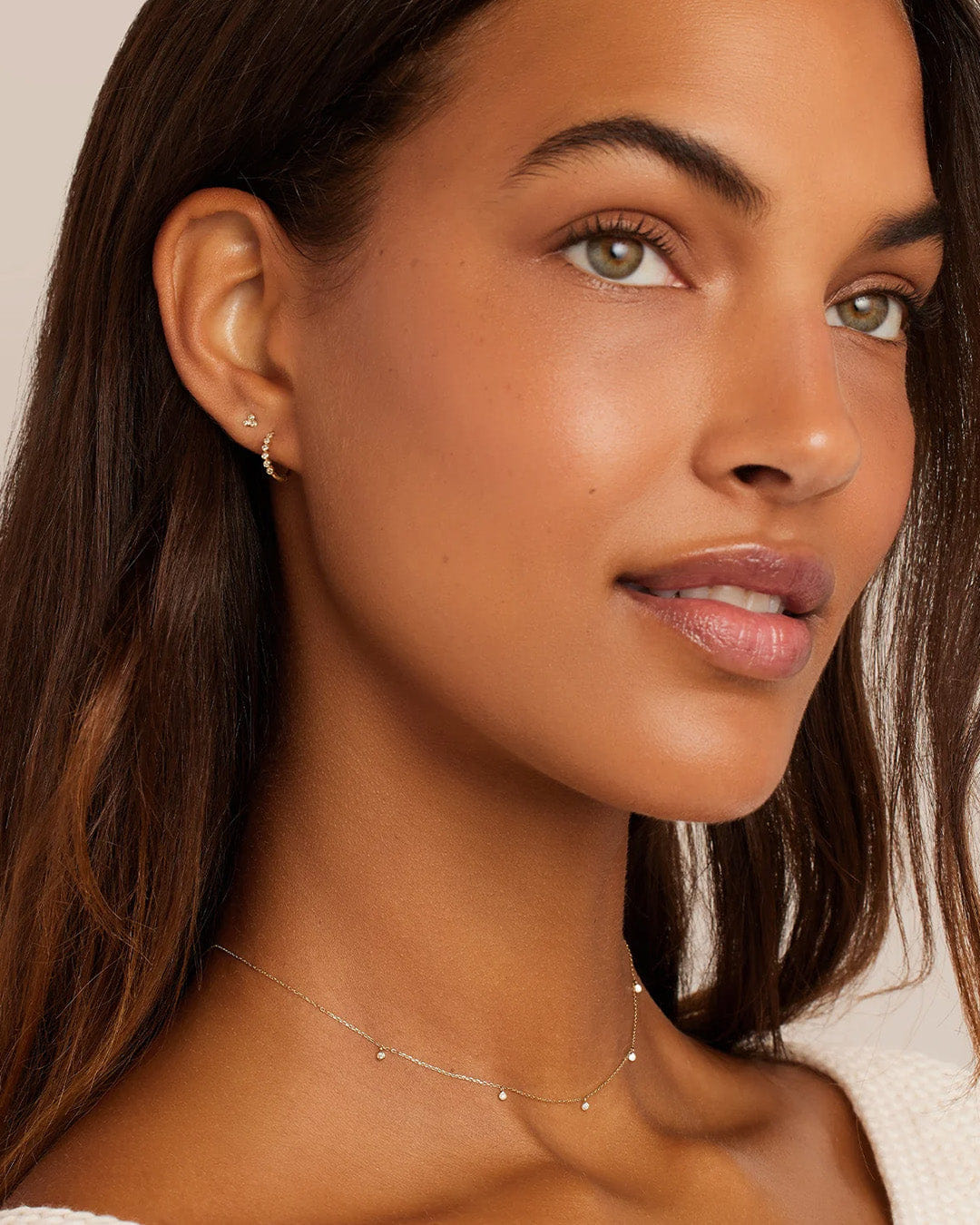 Fine Classic Diamond Trio Stud