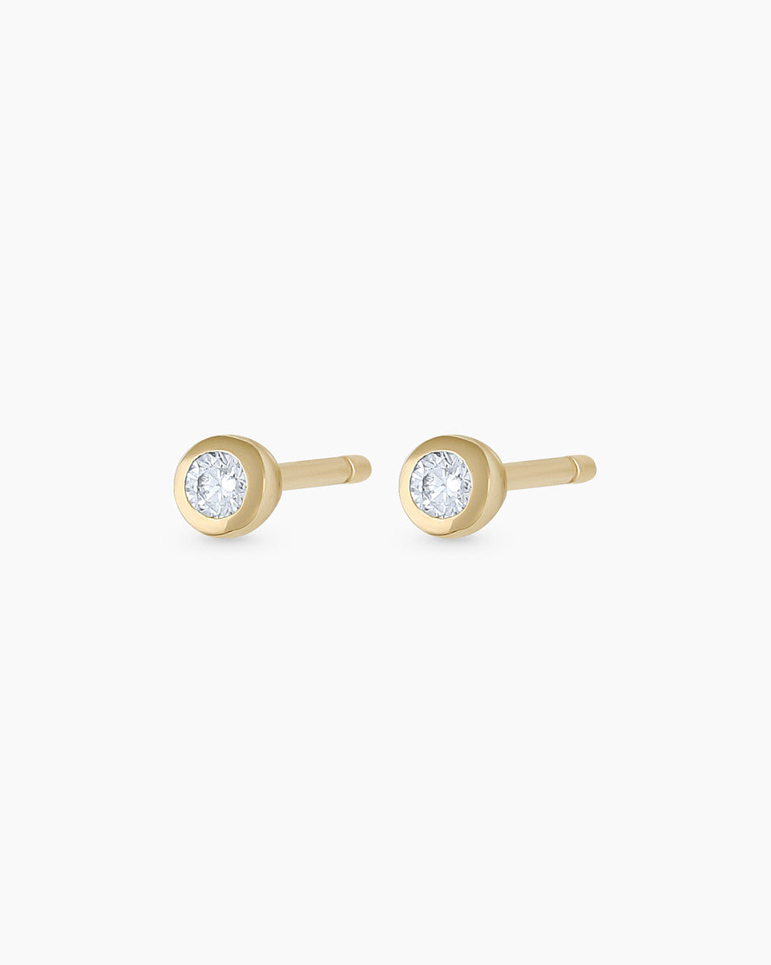 Fine 14K Classic Diamond Studs