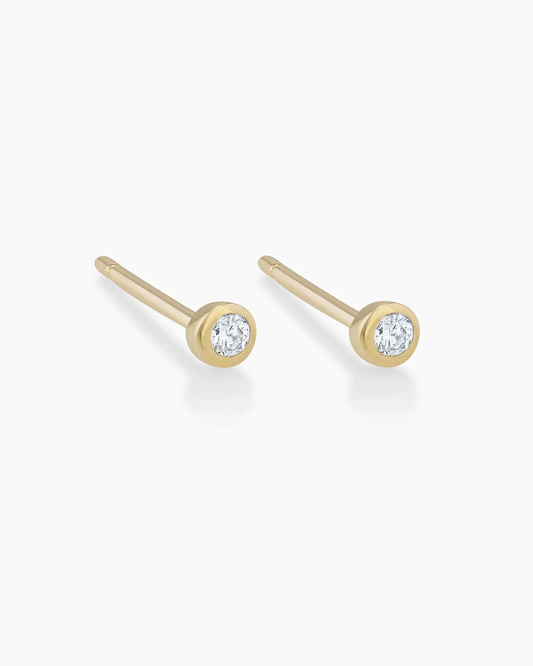 Fine 14K Classic Diamond Studs