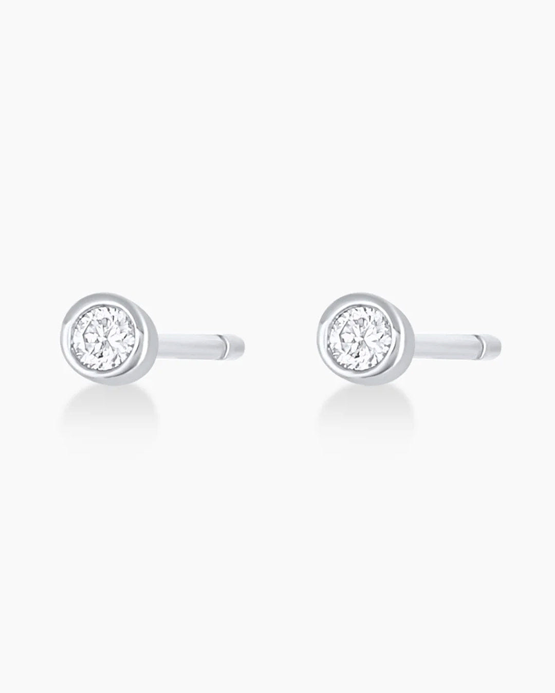 Fine 14K Classic Diamond Studs