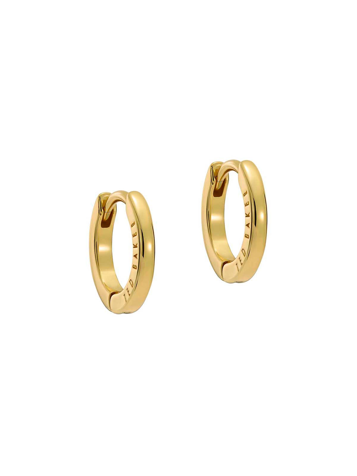 Logo Crislie Logo Hoop Earrings (12 mm) Gold